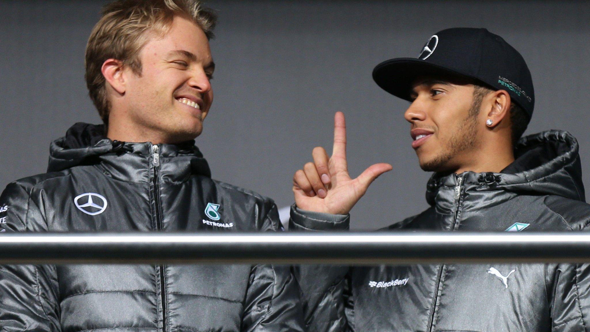 Lewis Hamilton and Nico Rosberg