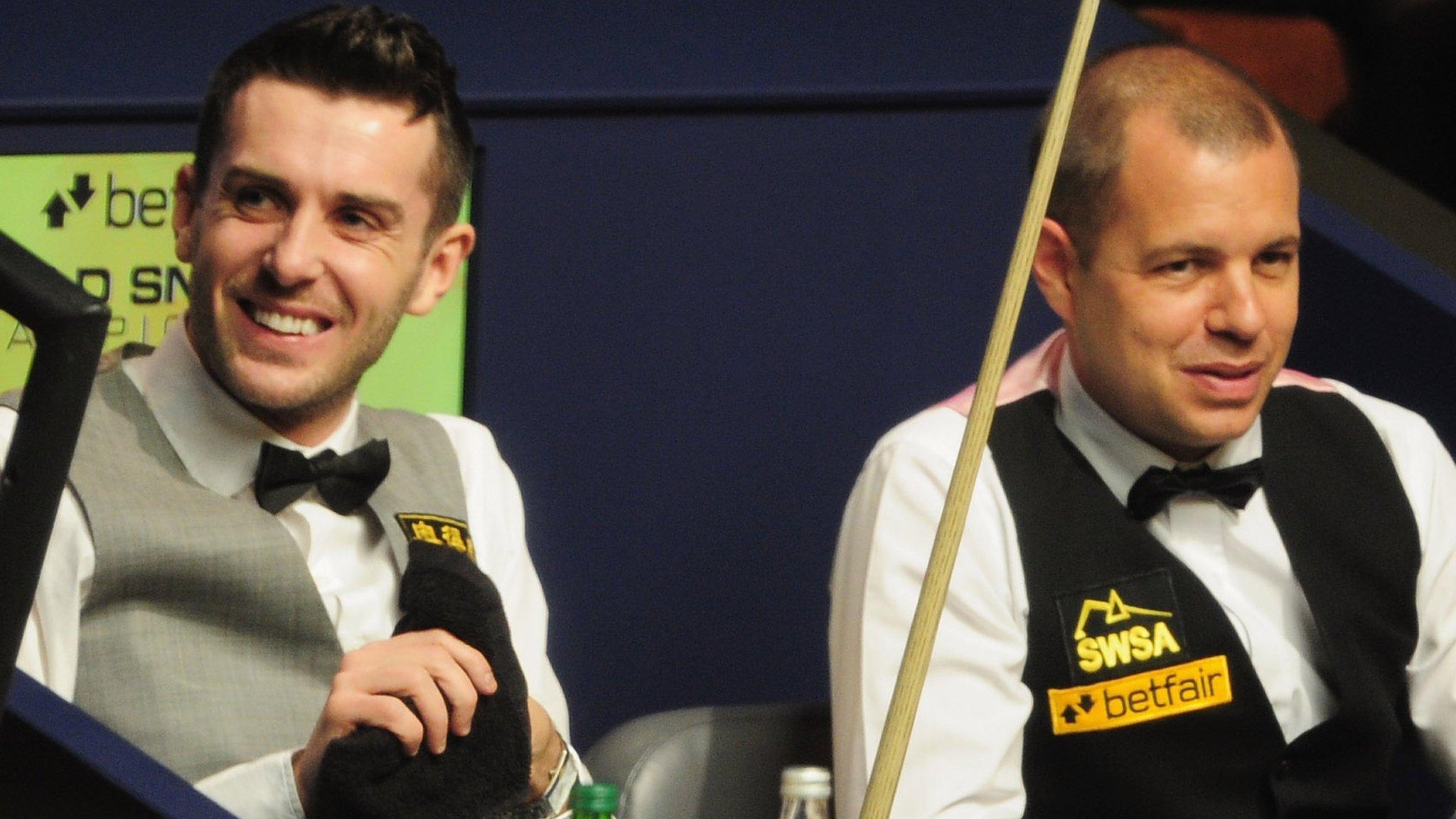 Mark Selby and Barry Hawkins