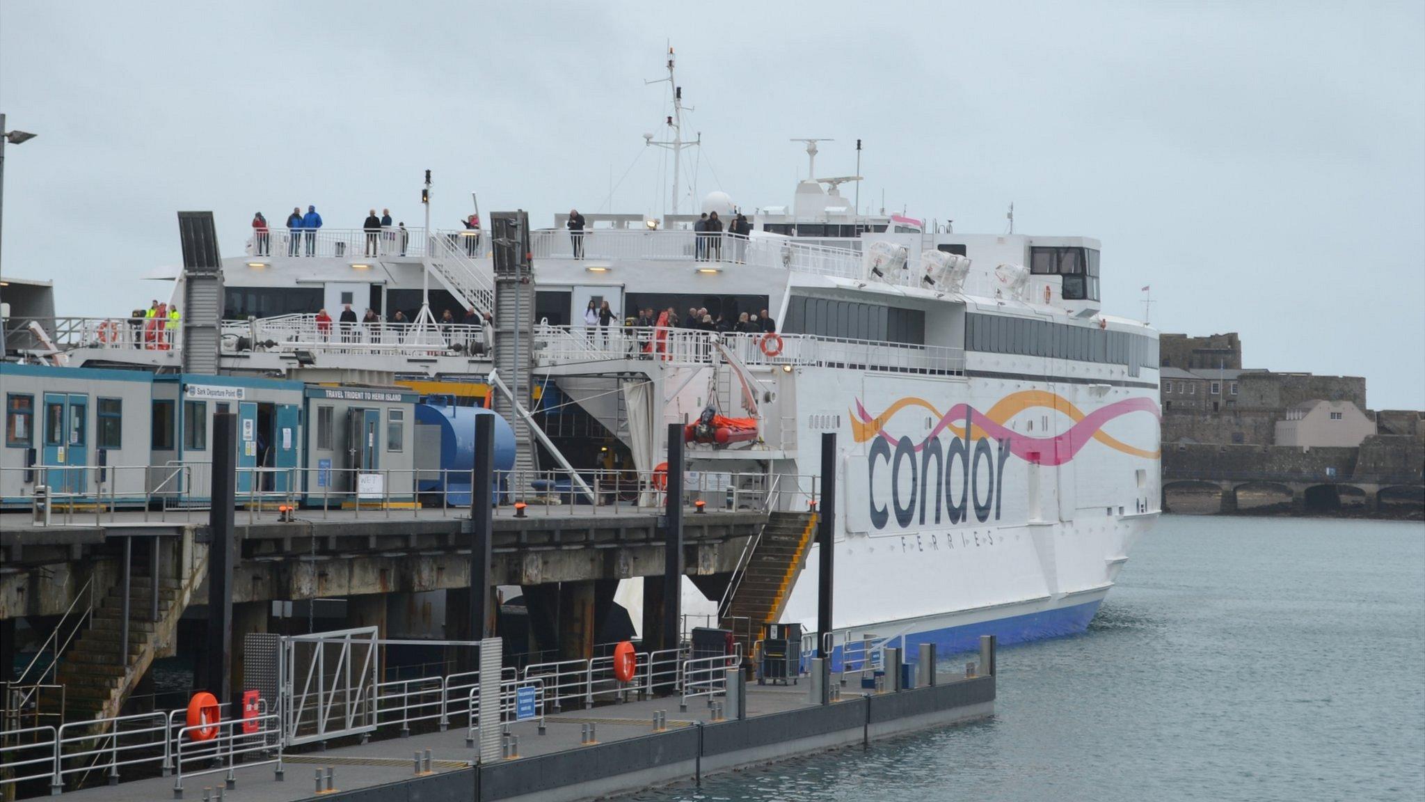 Condor Liberation docked in St Peter Port Harbour