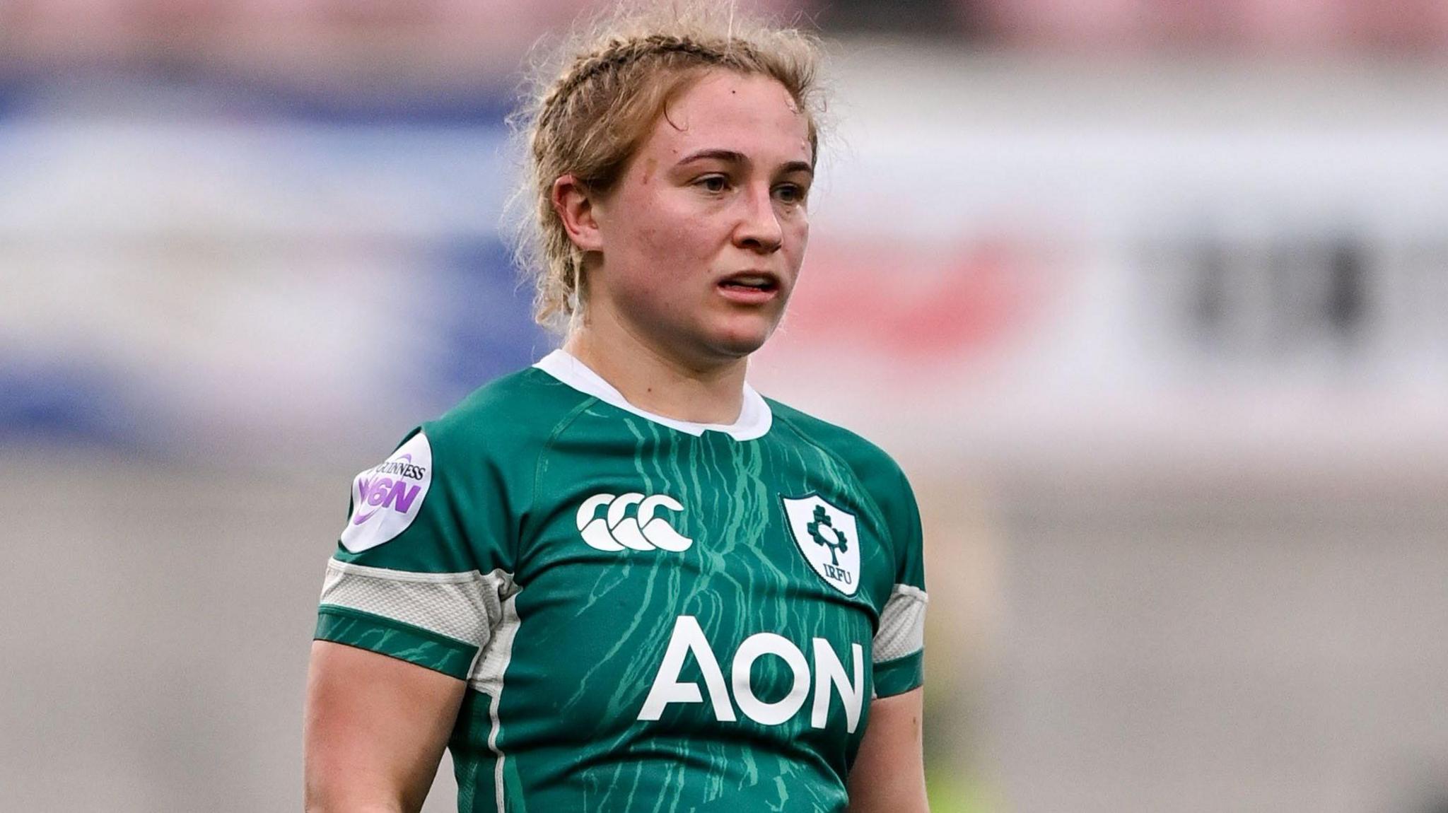Neve Jones in action for Ireland