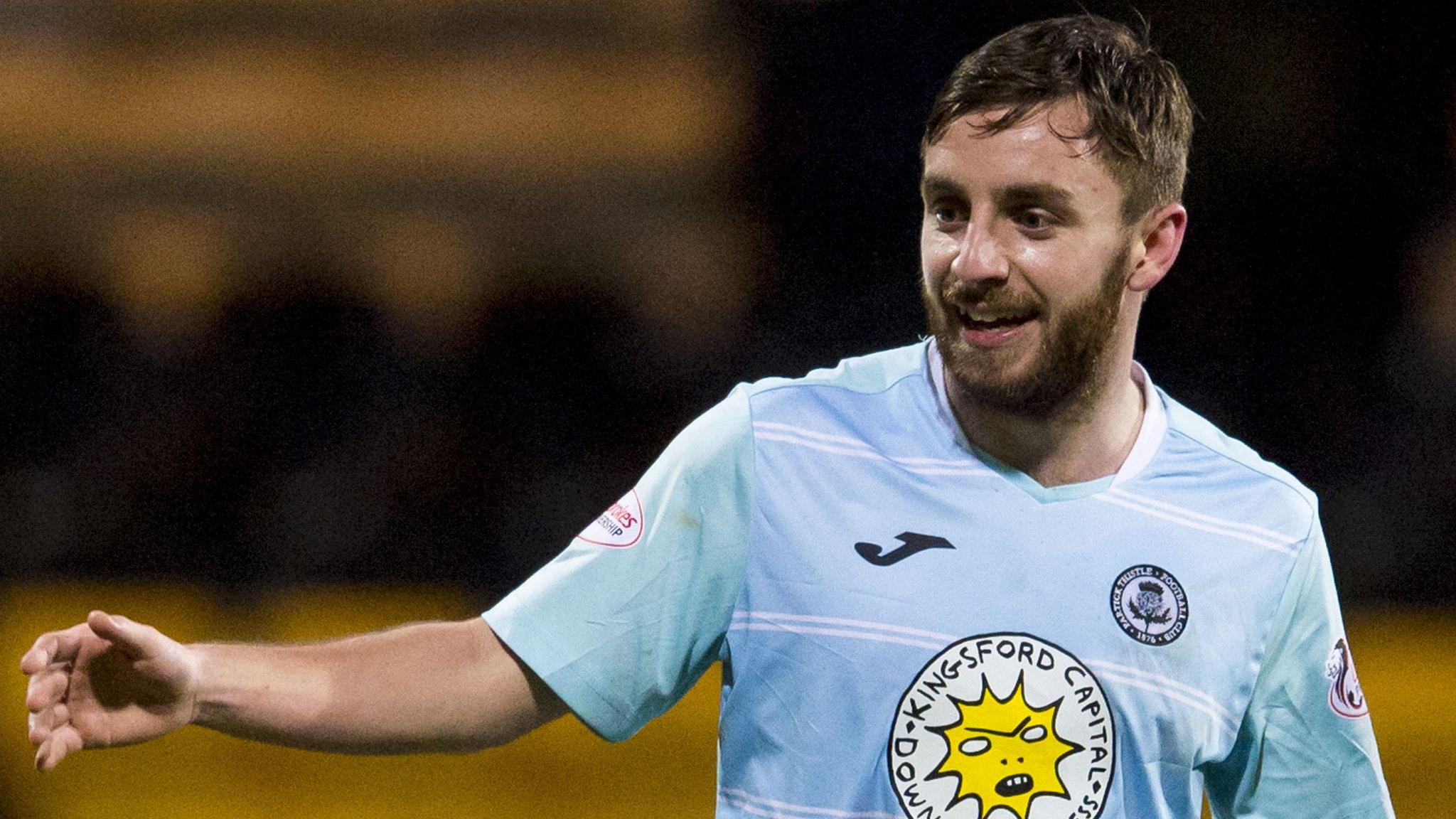 Partick Thistle midfielder Steven Lawless