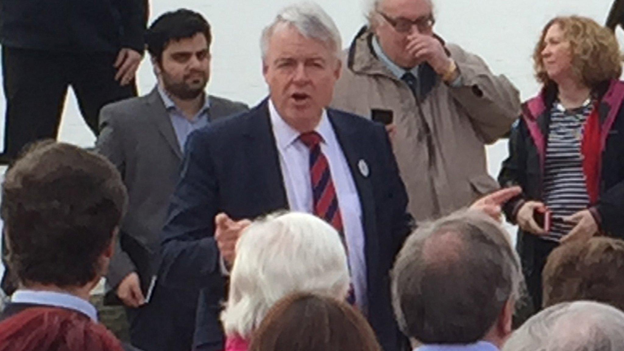 Cawyn Jones launching Labour's campaign