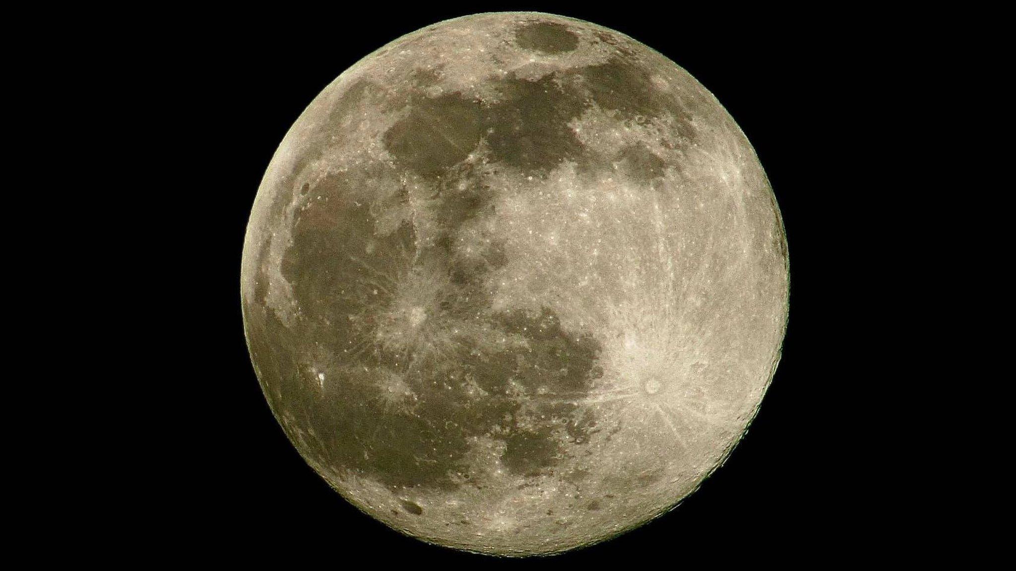 Worm Moon over Beeston, Nottinghamshire