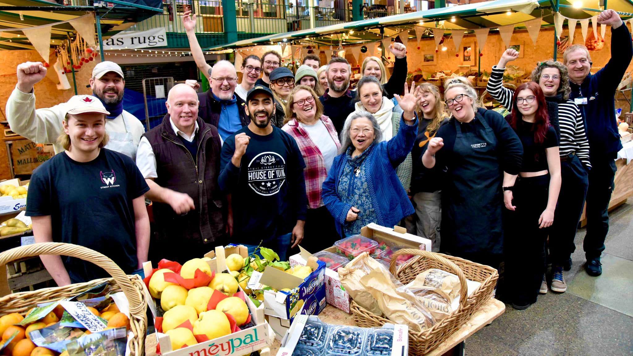 Traders at Shrewsbury Market