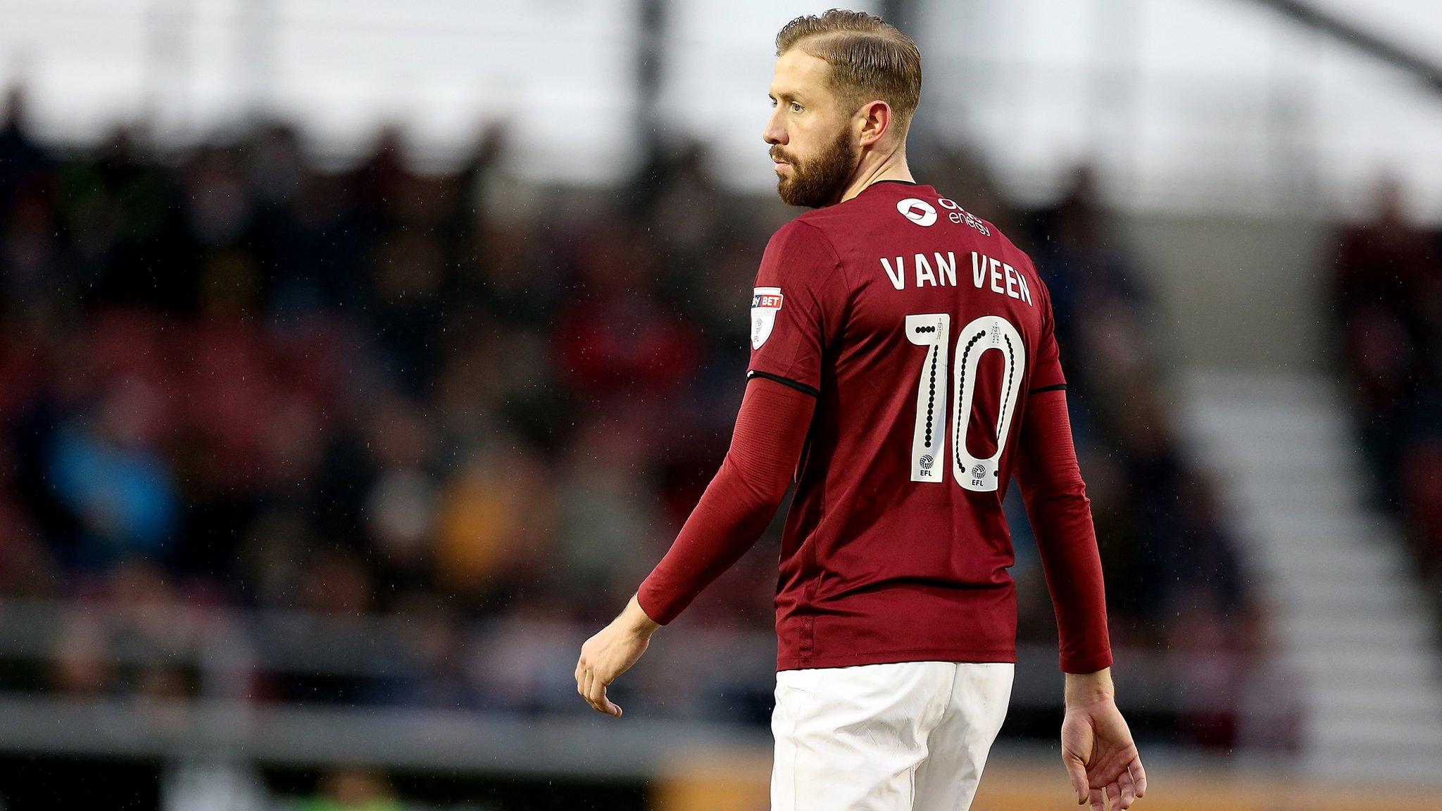 Northampton Town striker Kevin Van Veen