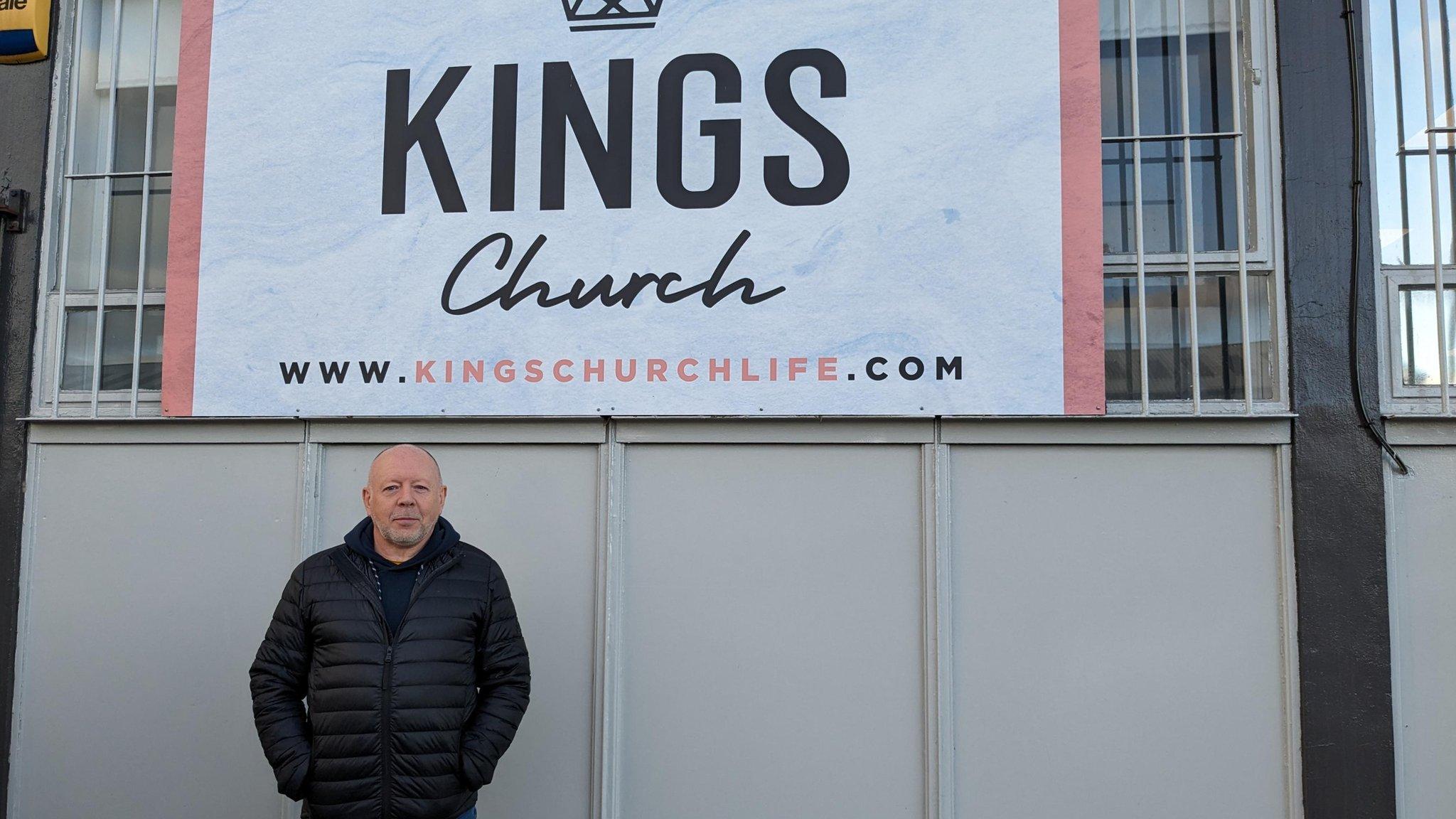 Pastor Paul Ellison outside Kings Church Gateshead's current premises