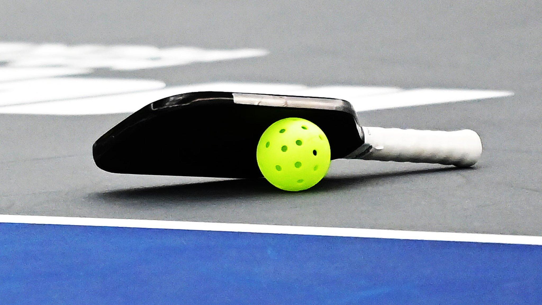 Pickleball bat and ball