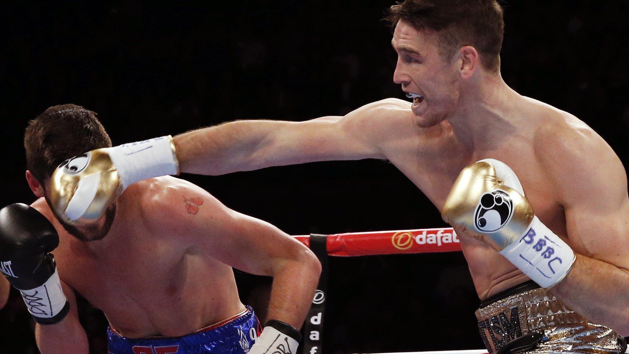 Callum Smith floors Rocky Fielding