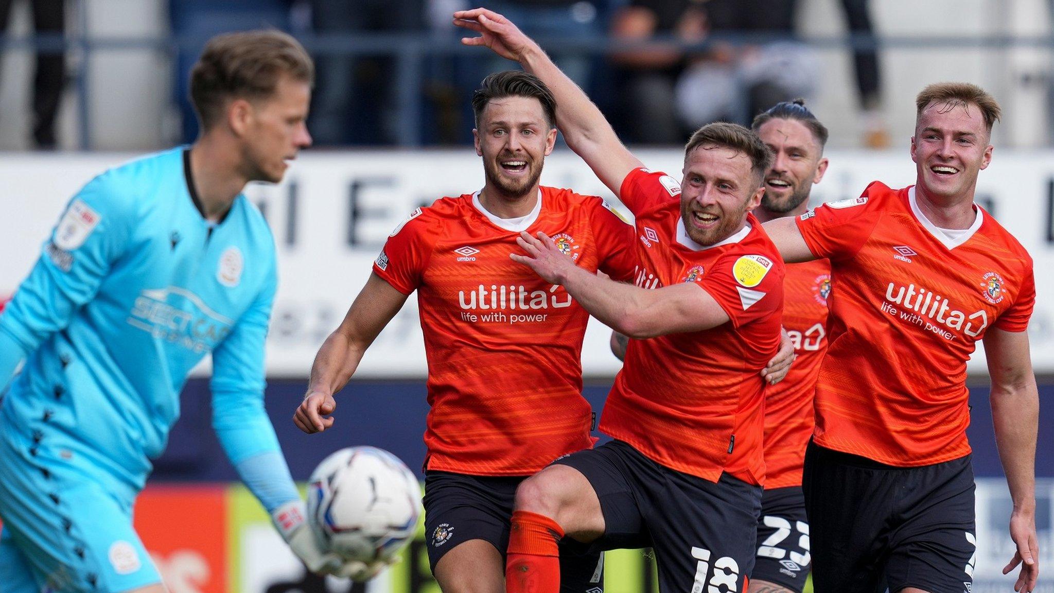 Luton celebrate