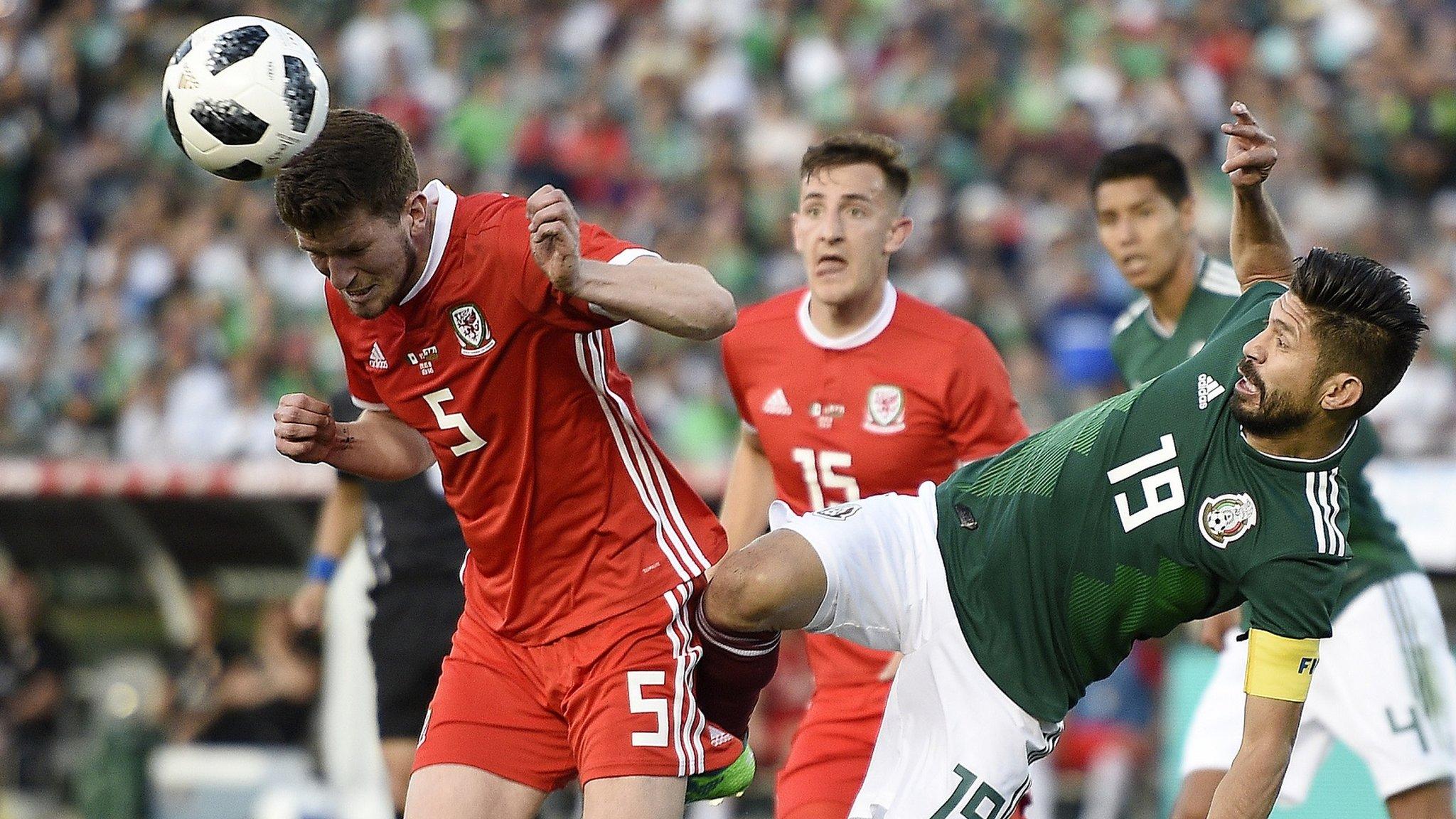 Chris Mepham and Tom Lockyer in action against Mexico