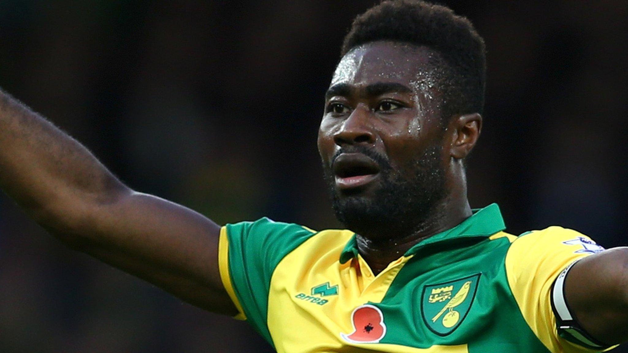 Norwich midfielder Alex Tettey