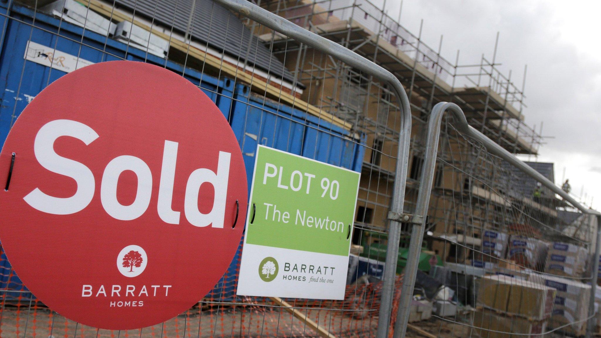 sold sign on building site