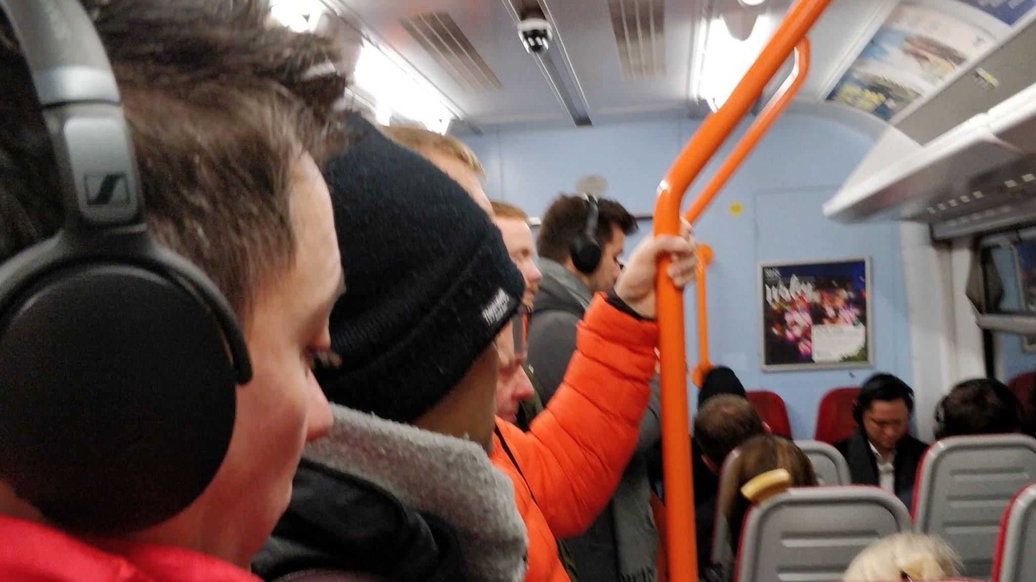 Crowded train