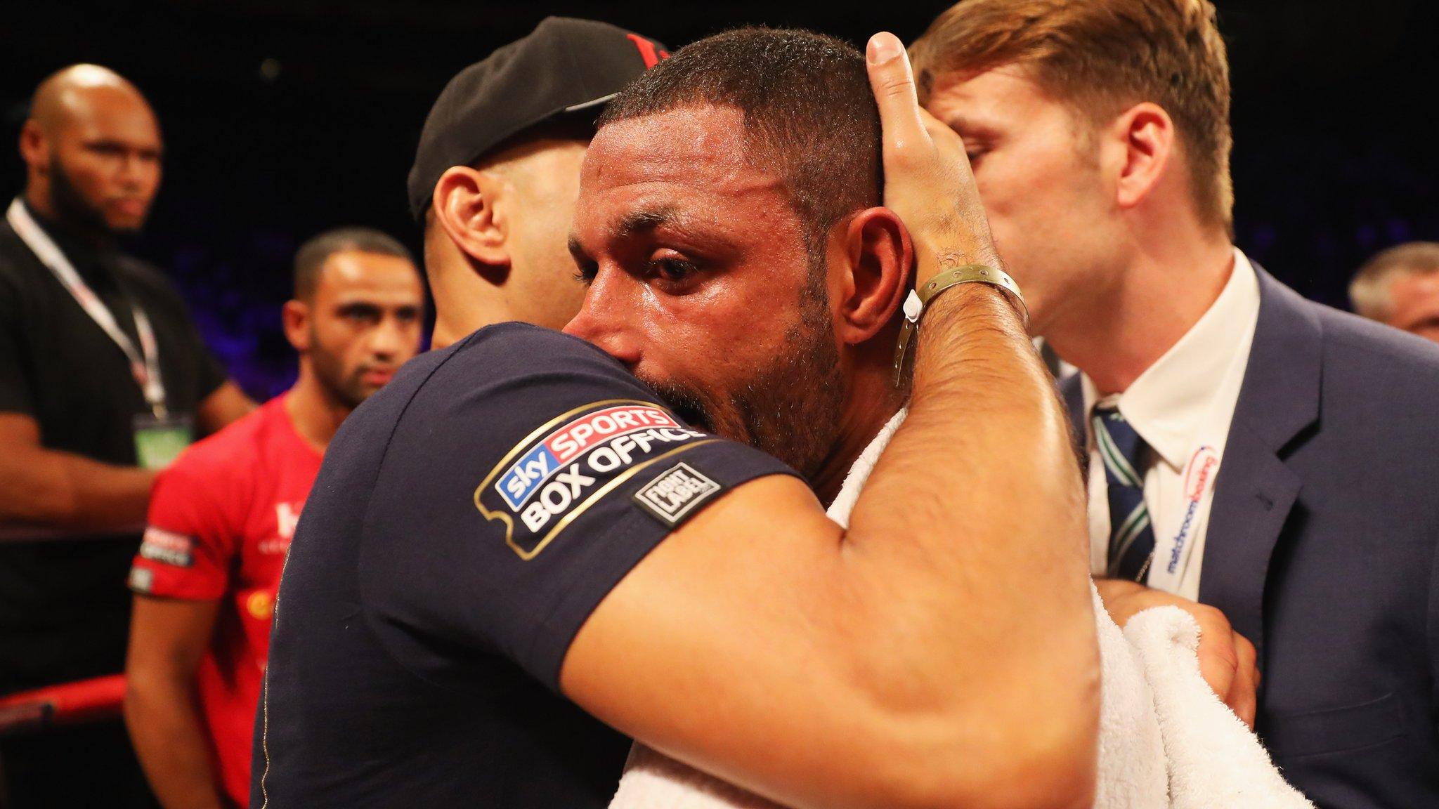 Kell Brook looks dejected