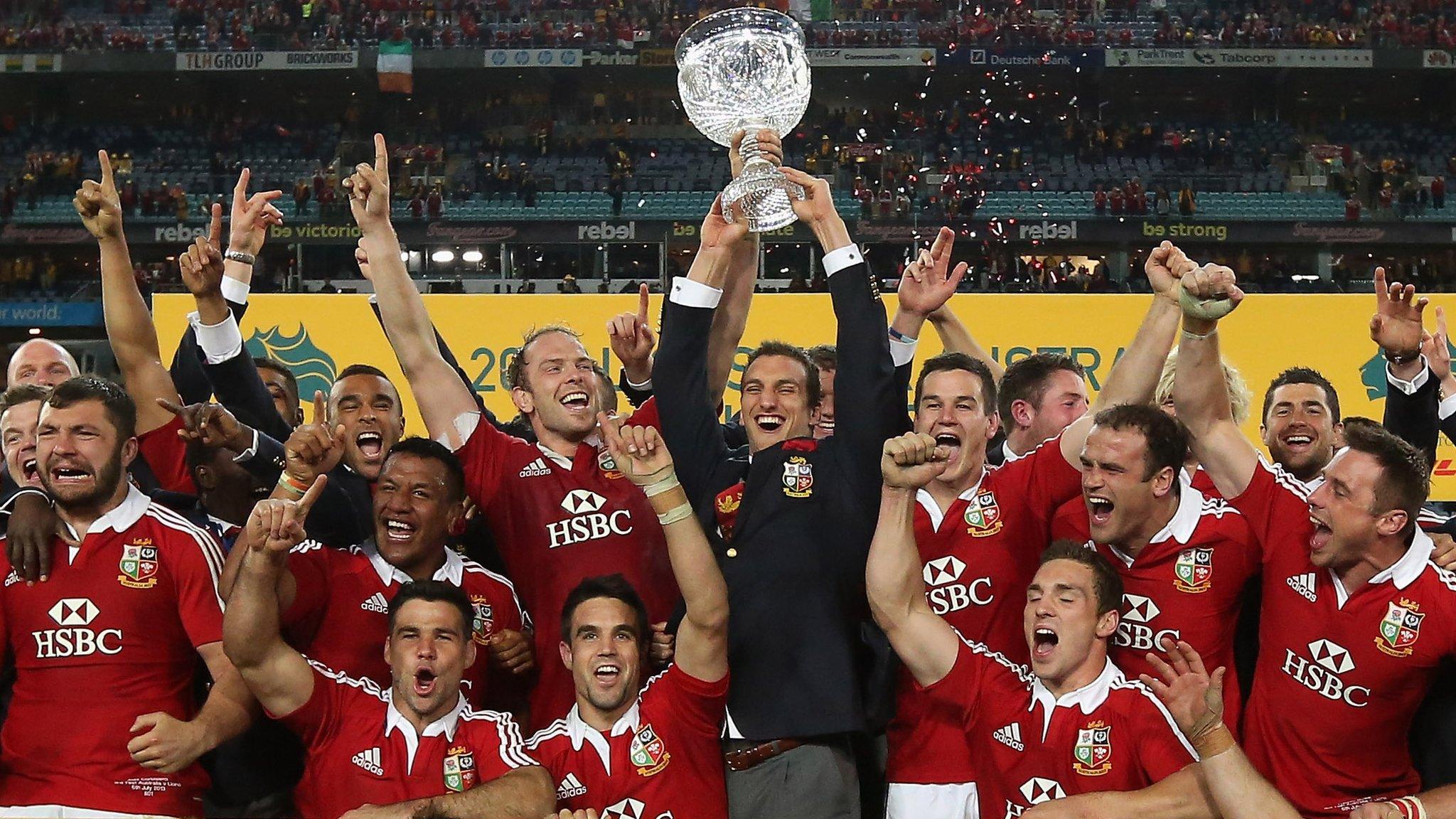 British and Irish Lions celebrate