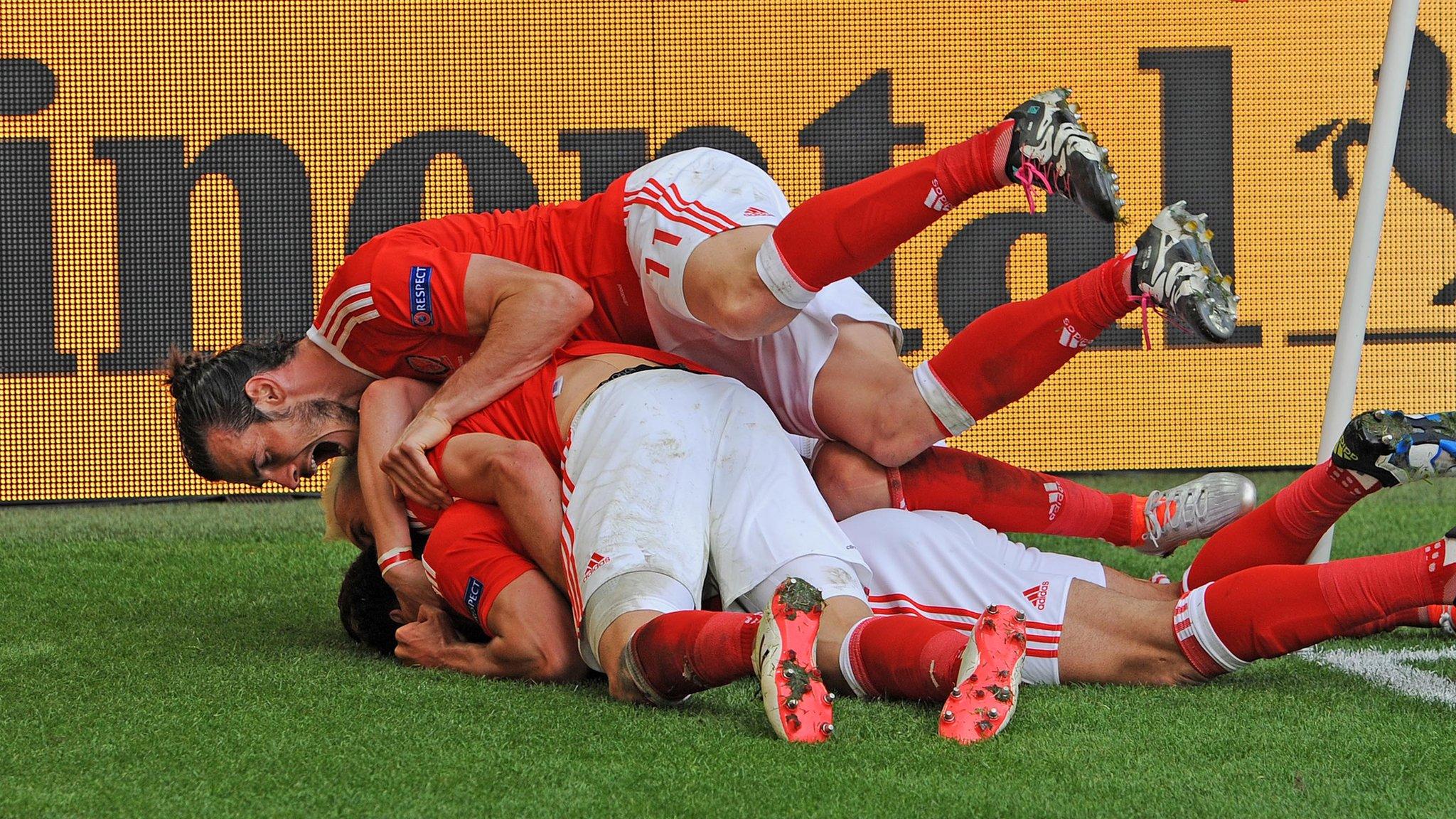 Wales celebrate