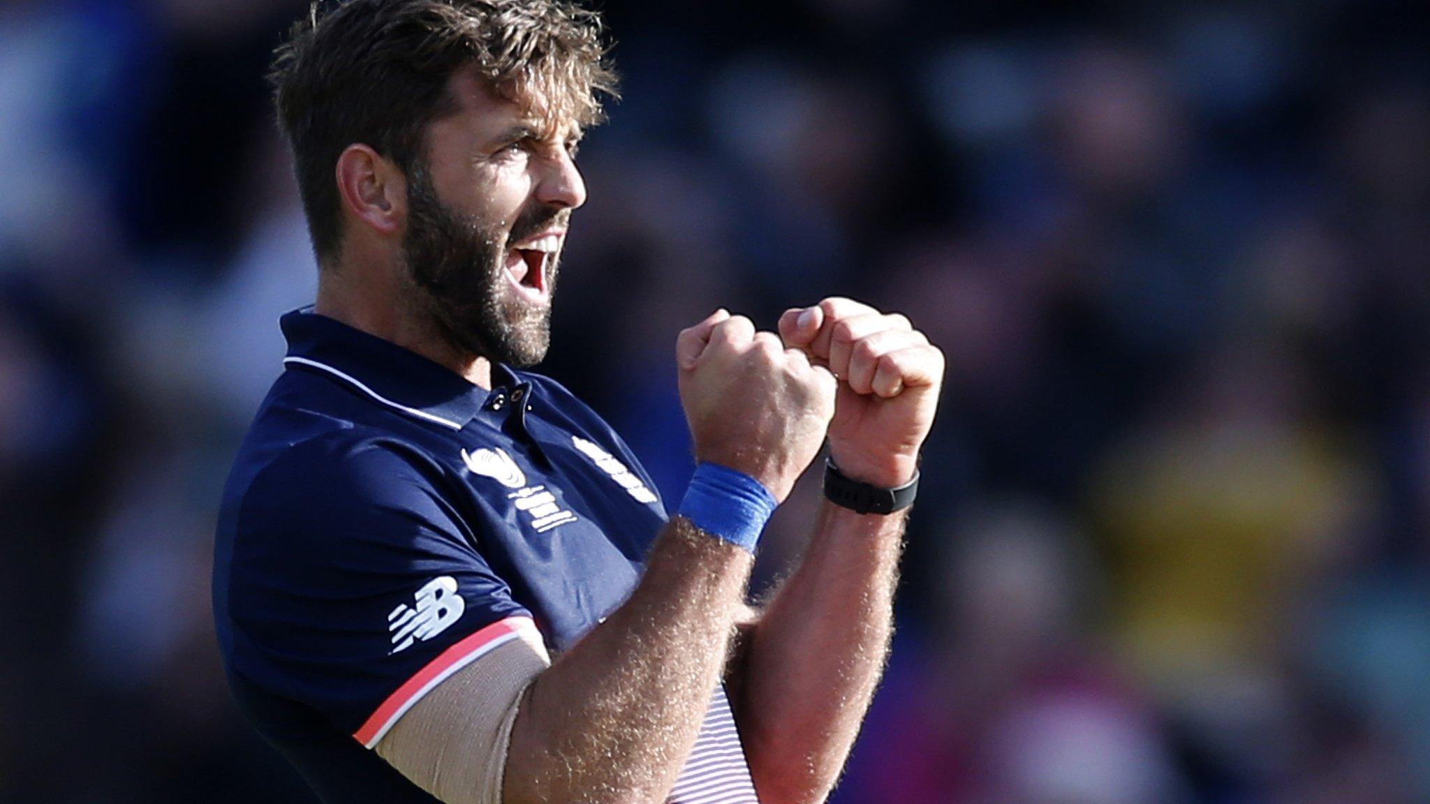 Liam Plunkett celebrates