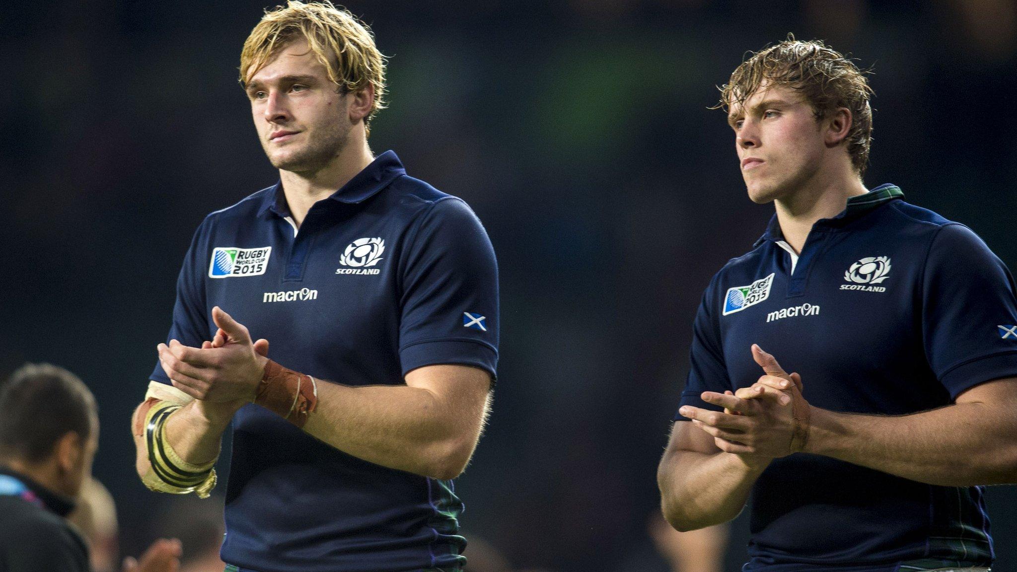 Scotland forwards Richie and Jonny Gray