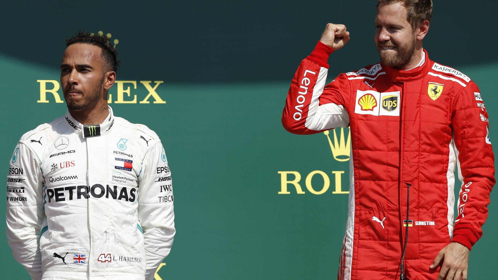 Lewis Hamilton and Sebastian Vettel