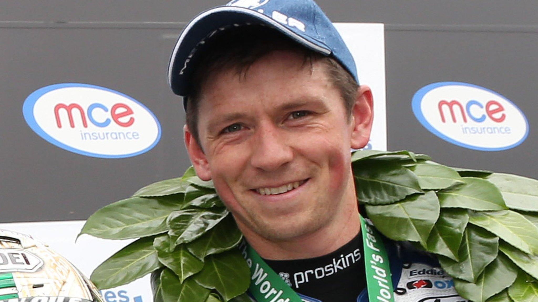 Dan Kneen after finishing in third place at the 2017 Ulster Grand Prix.