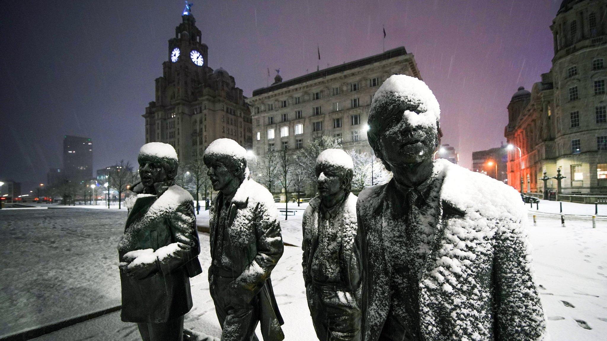 Beatles statue Liverpool.