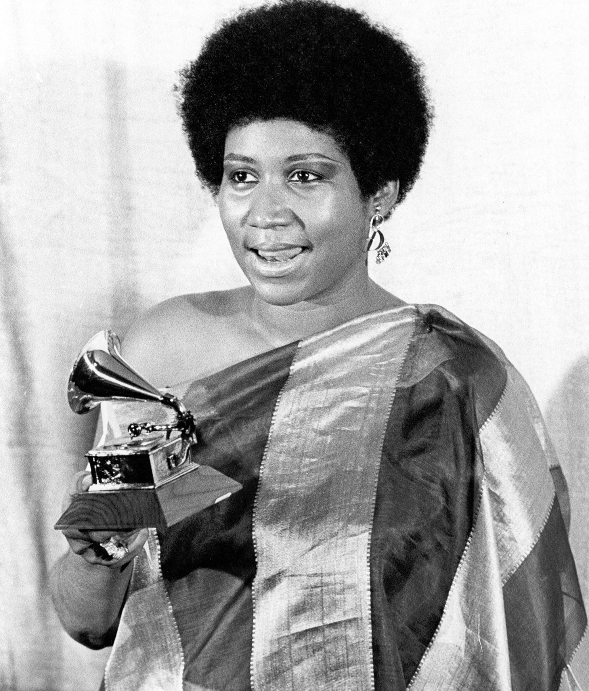 Aretha Franklin at the Grammys, circa 1971