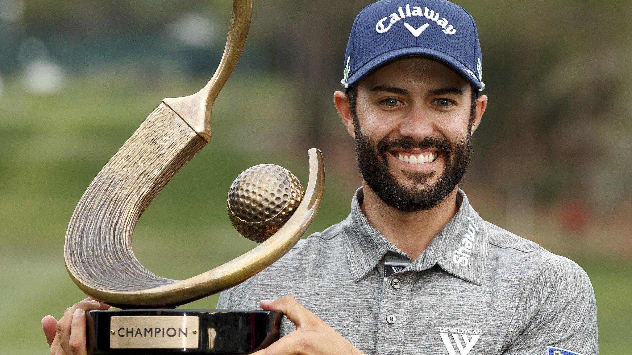 Adam Hadwin with the Valspar Championship