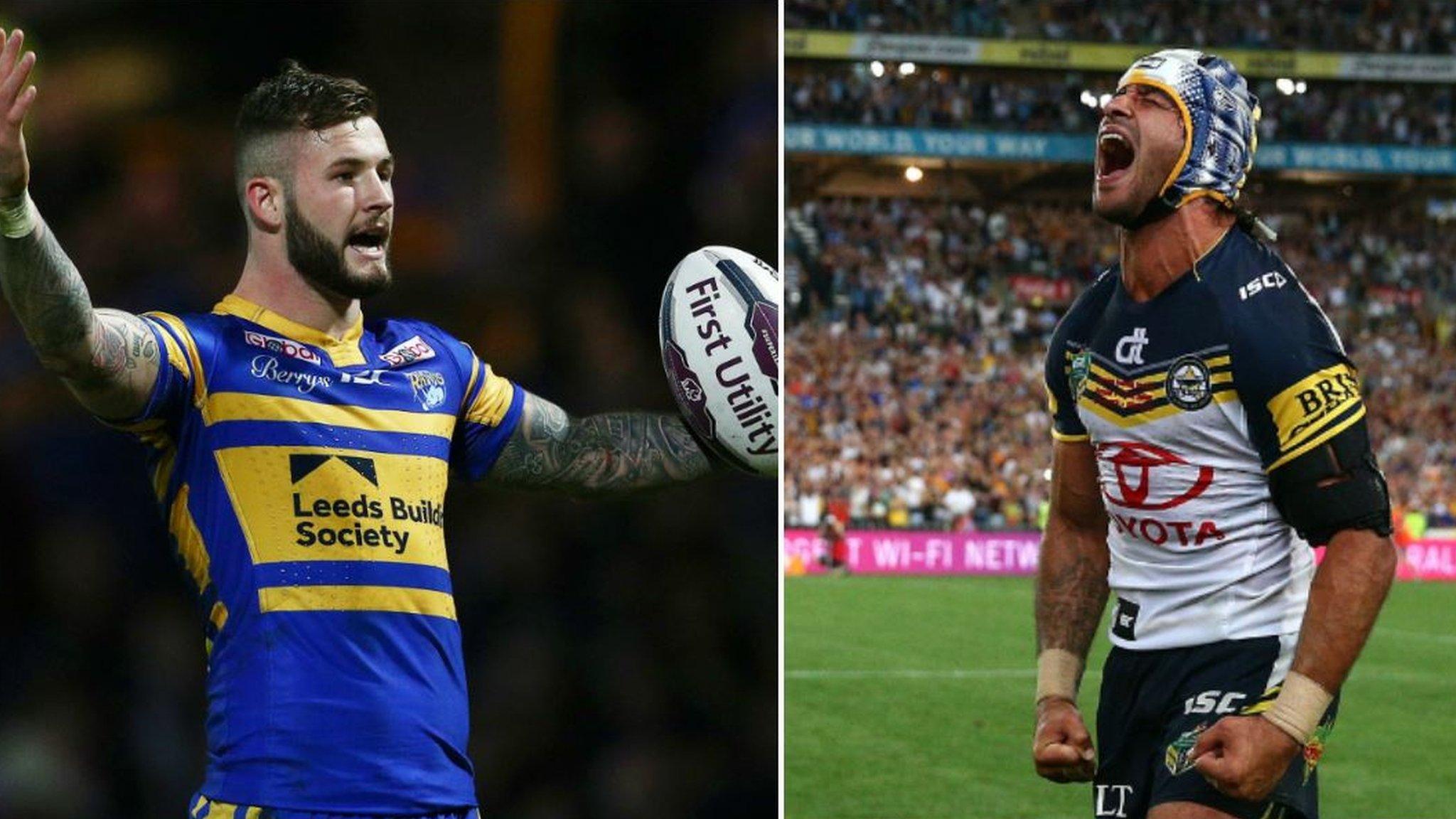 Zak Hardaker (l) and Johnathan Thurston