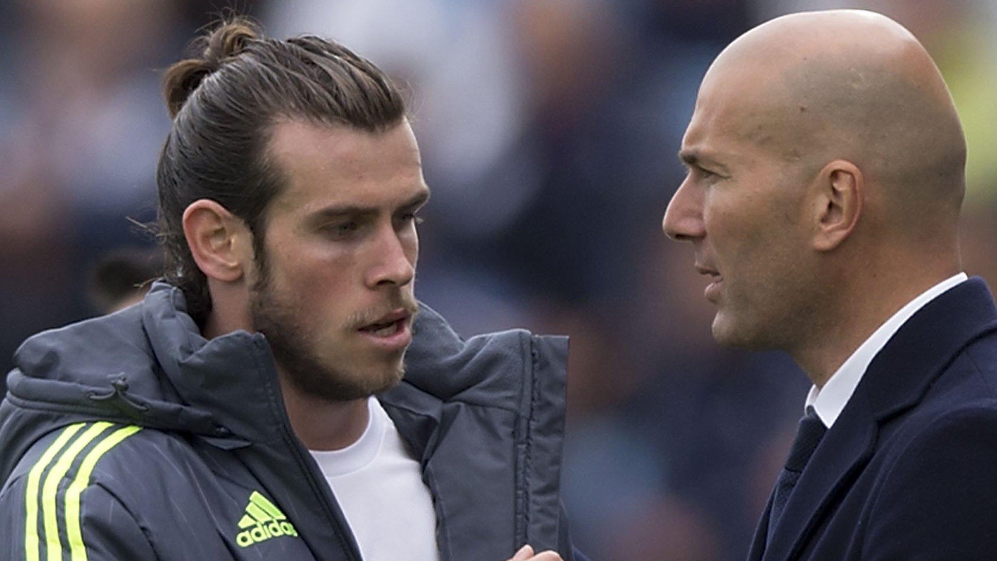 Gareth Bale and Zinedine Zidane