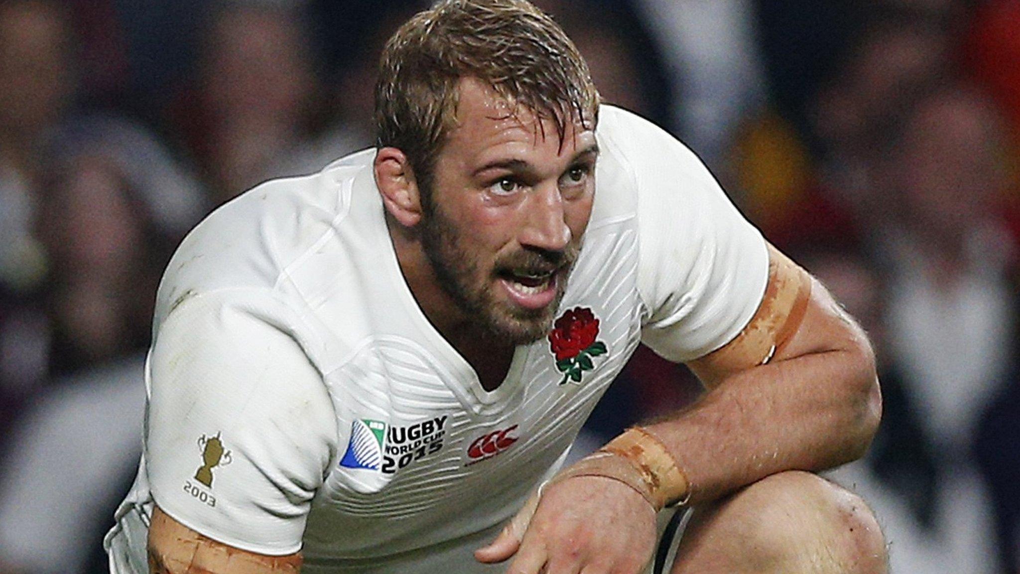 Chris Robshaw in action for England