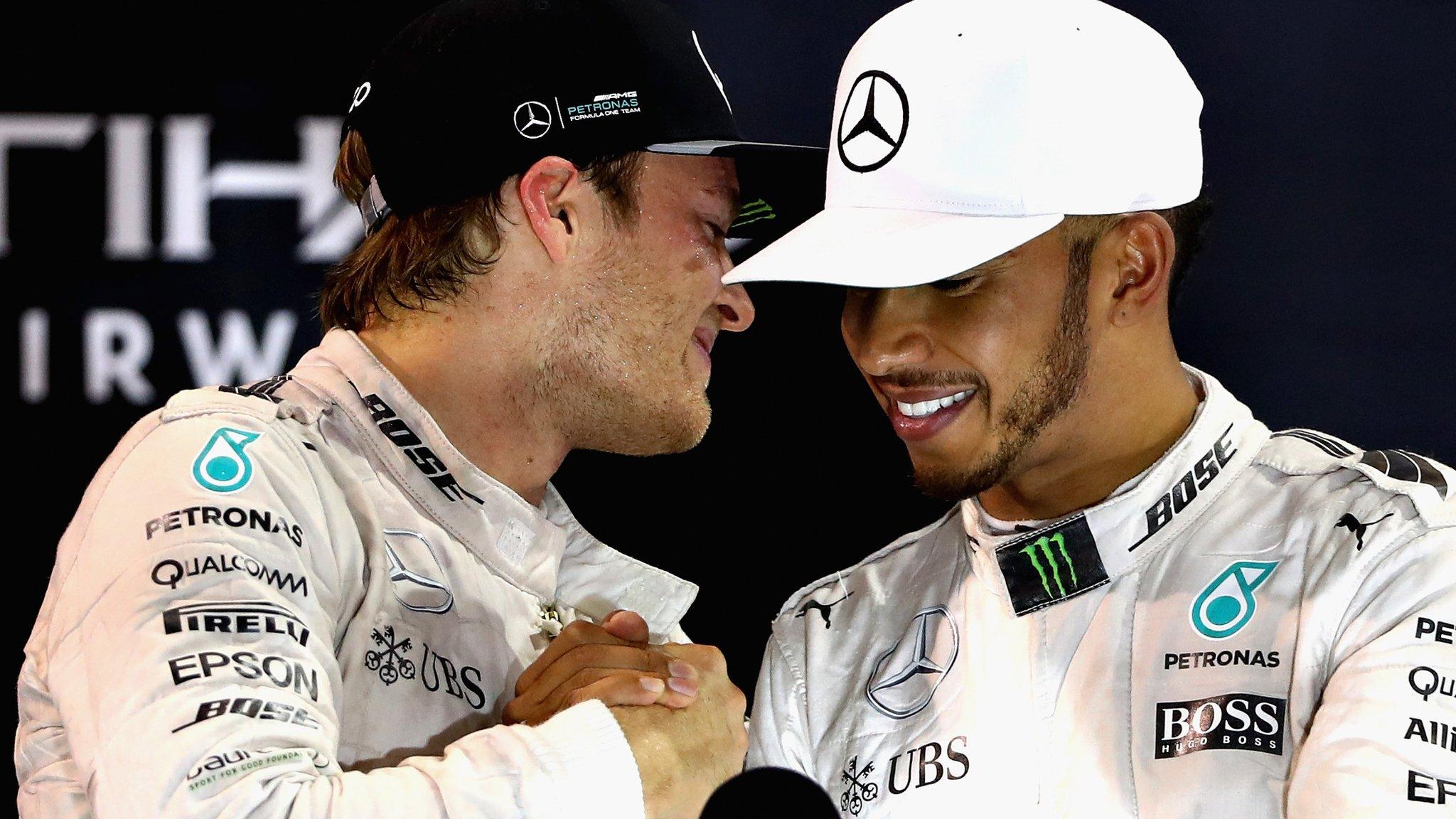 Nico Rosberg and Lewis Hamilton