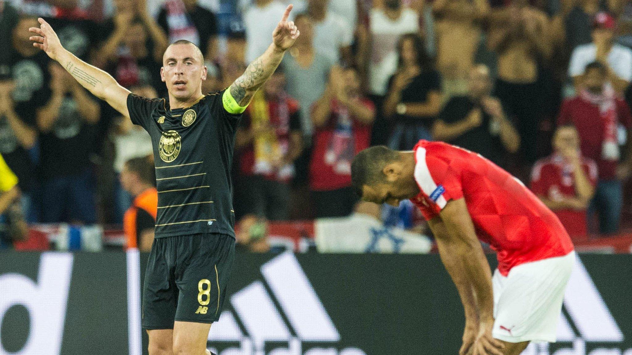 Scott Brown celebrates