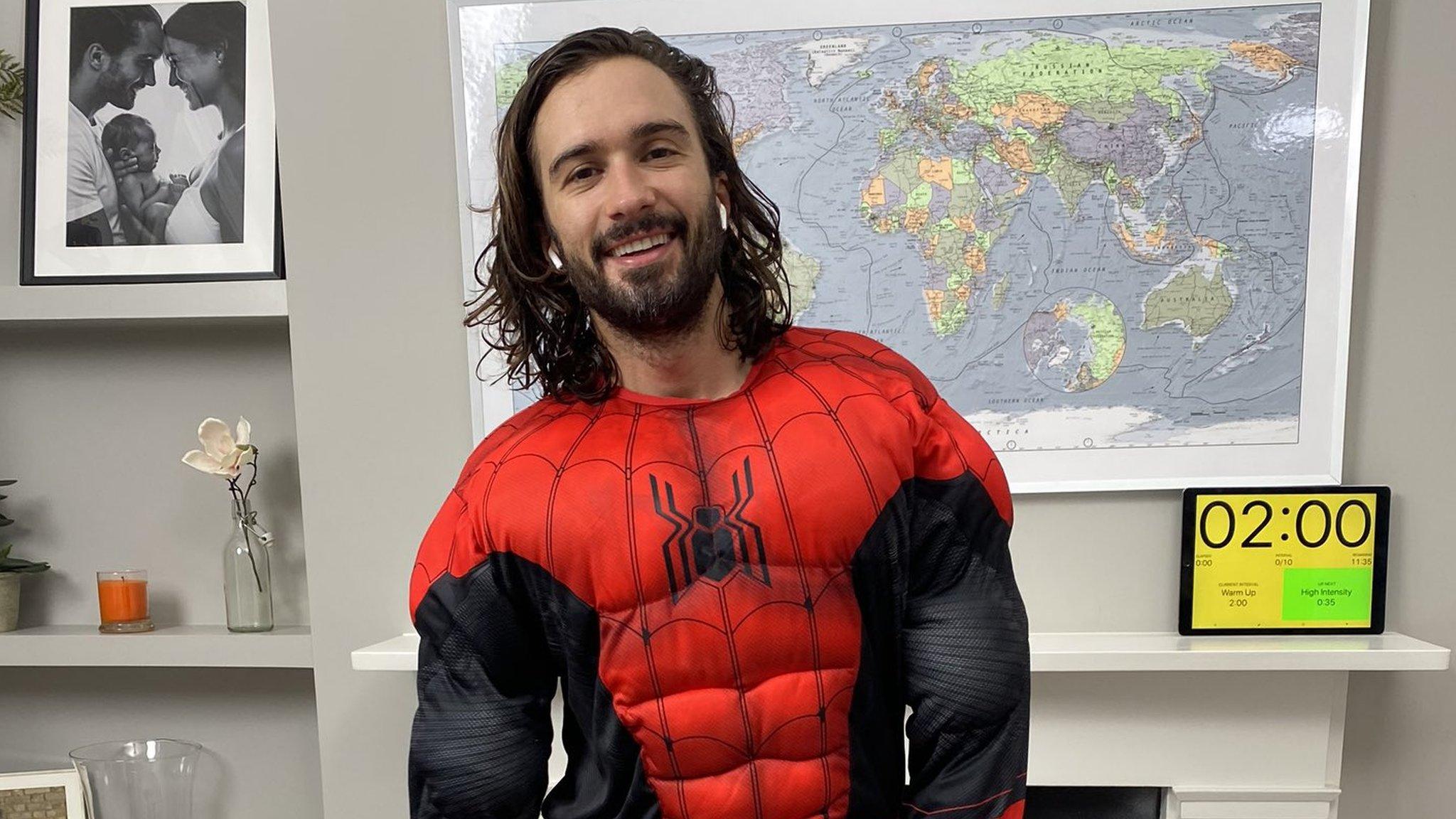 joe-wicks-in-spiderman-outfit