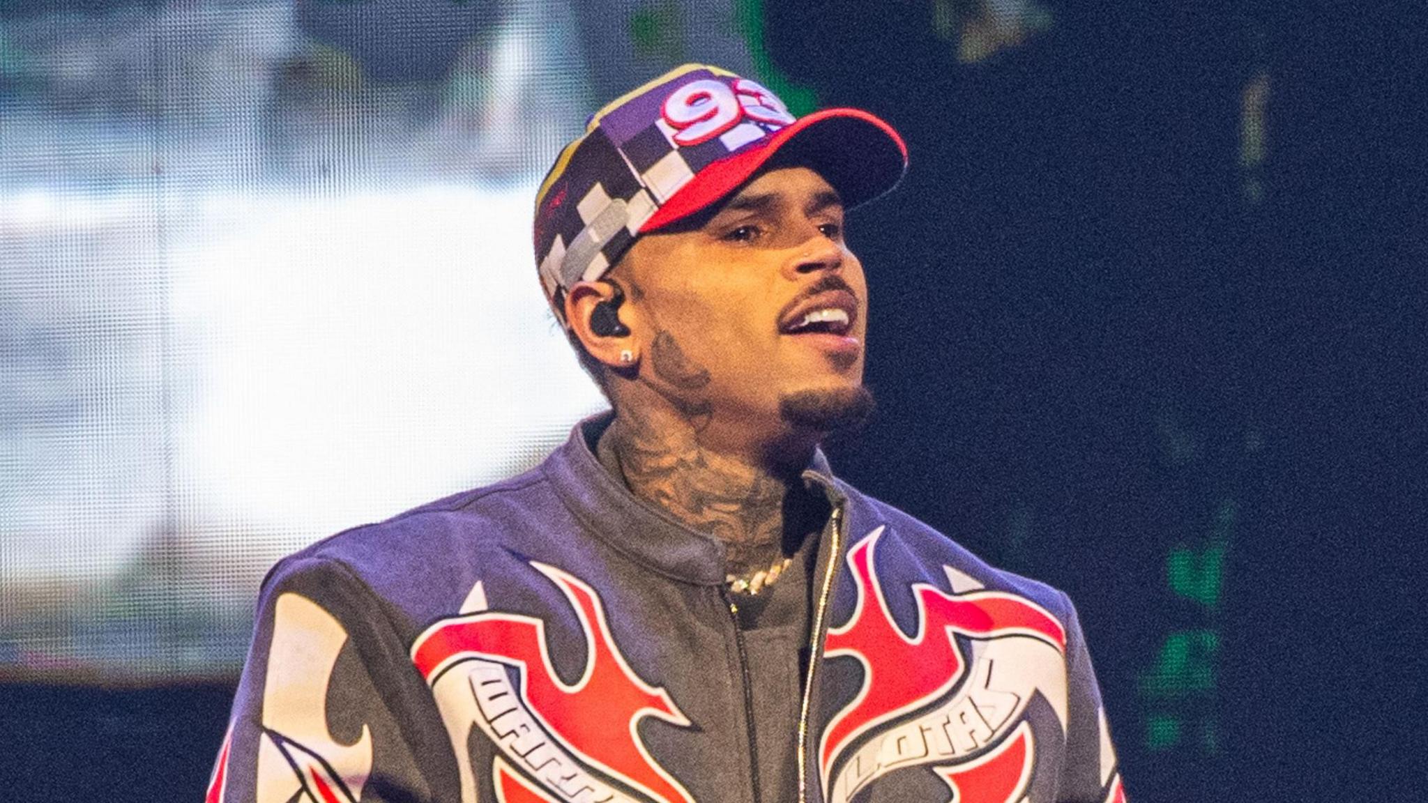 Chris Brown on stage