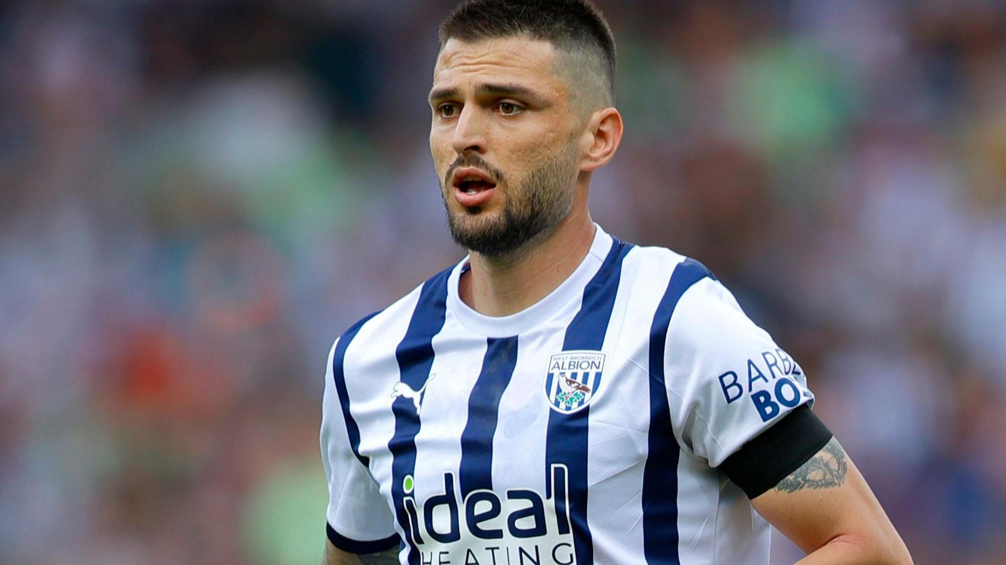 Okay Yokuslu playing football for West Bromwich Albion