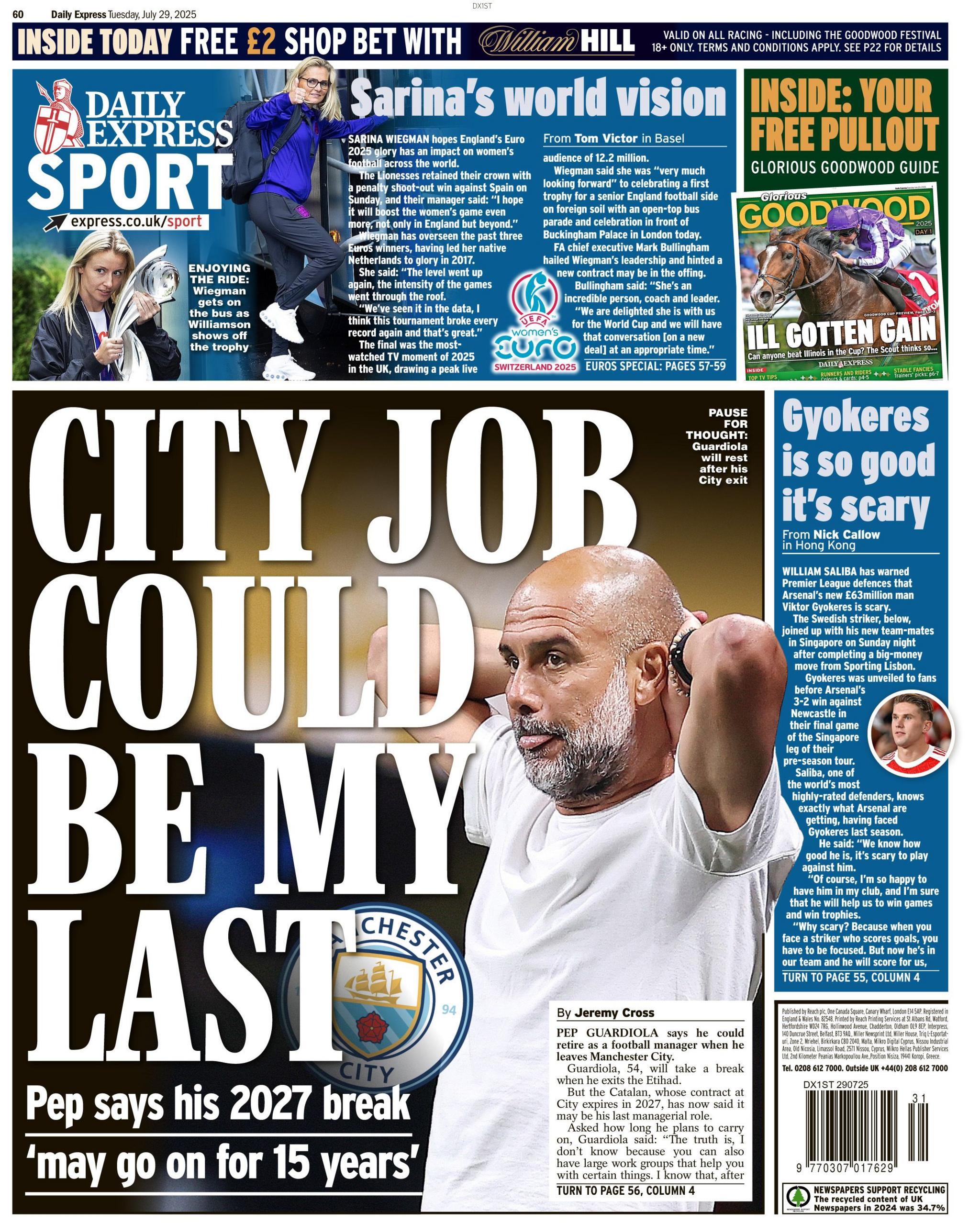 Express back page