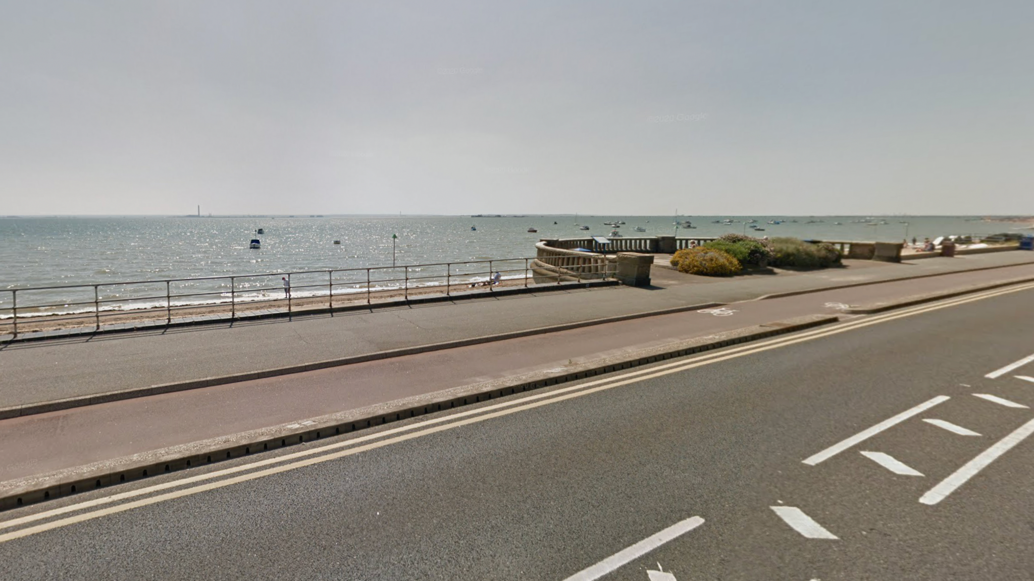 East Sea wall bastion at Thorpe Bay beach