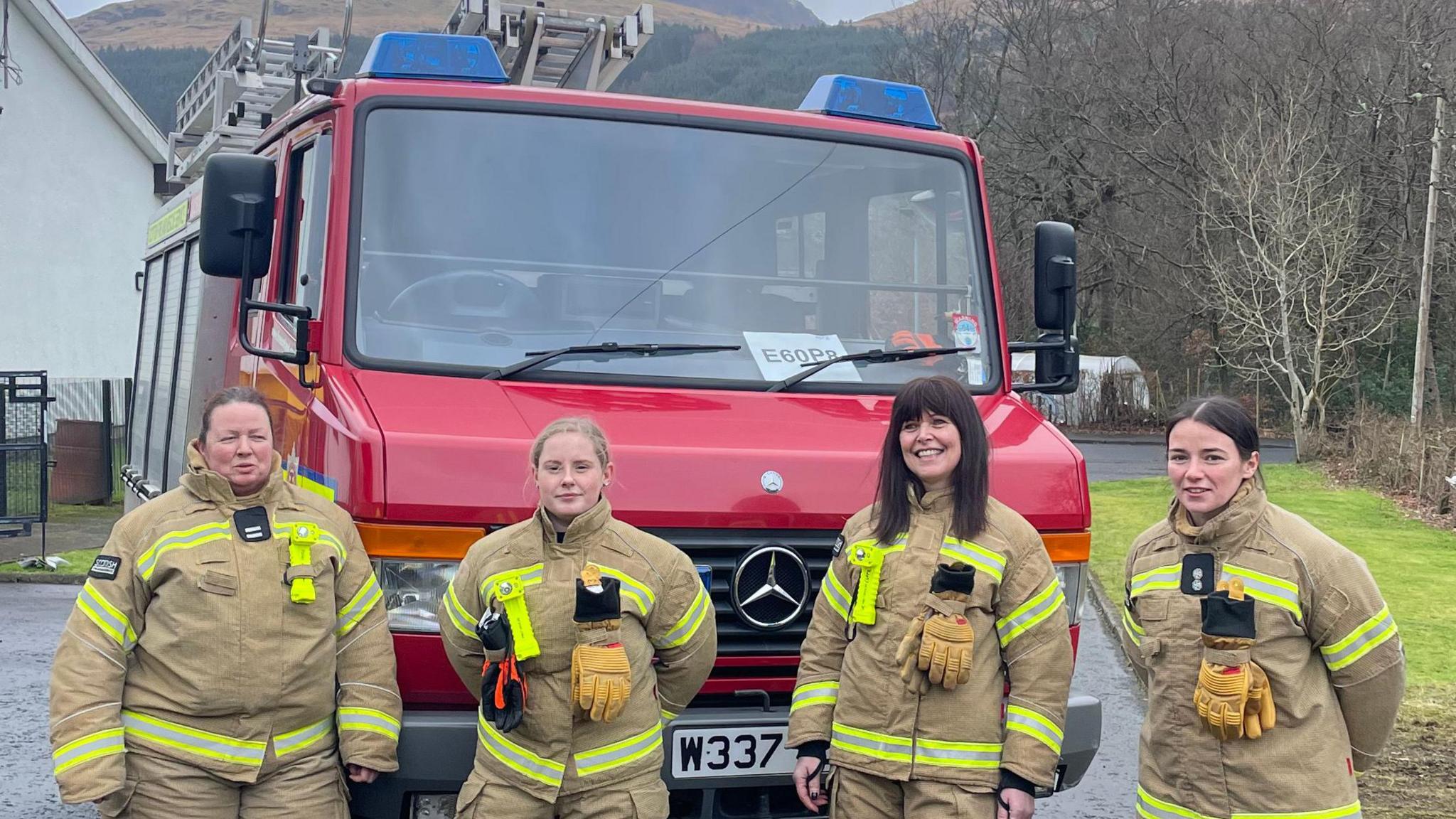 Four firefighters from Argyll