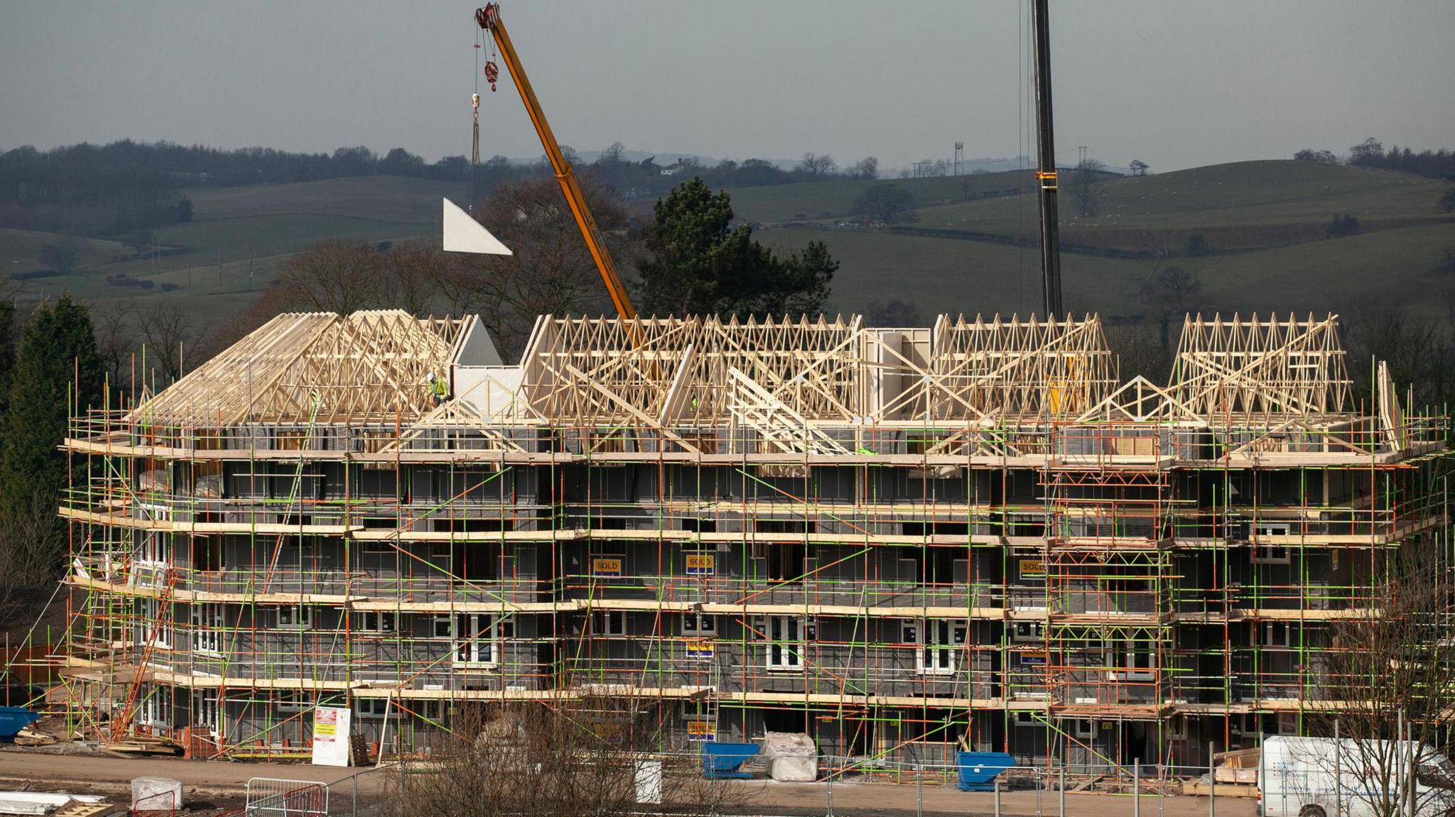 A building site in Redditch