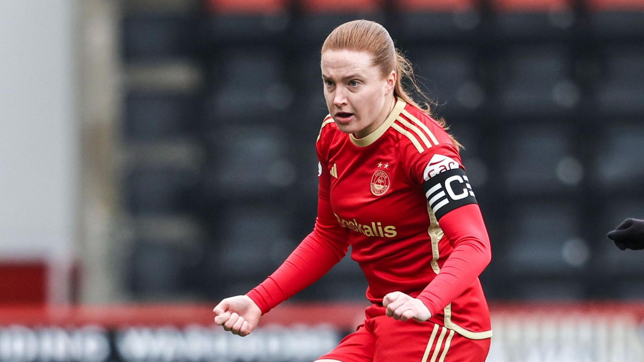 Hannah Stewart scored the opening goal for Aberdeen