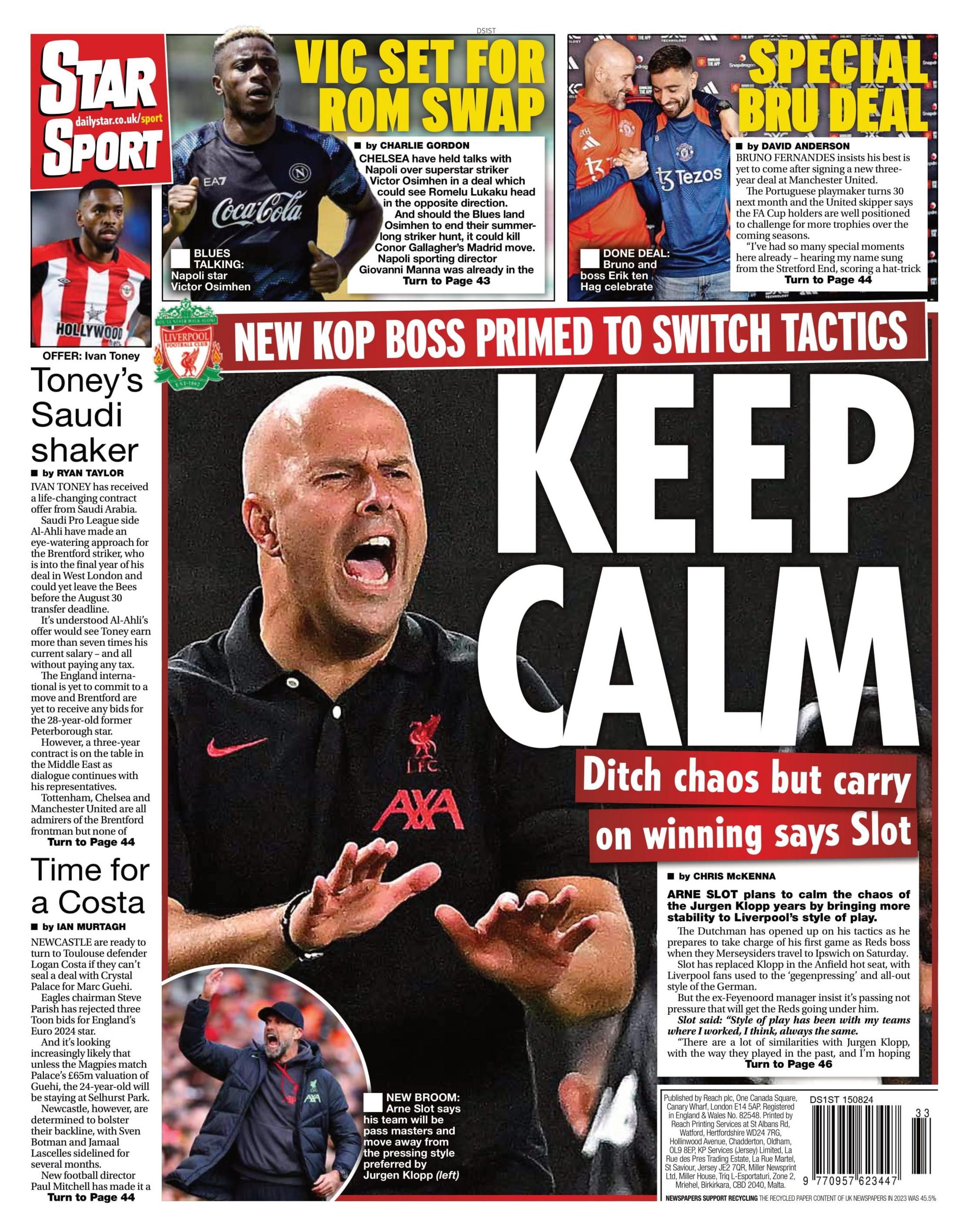 Star back page