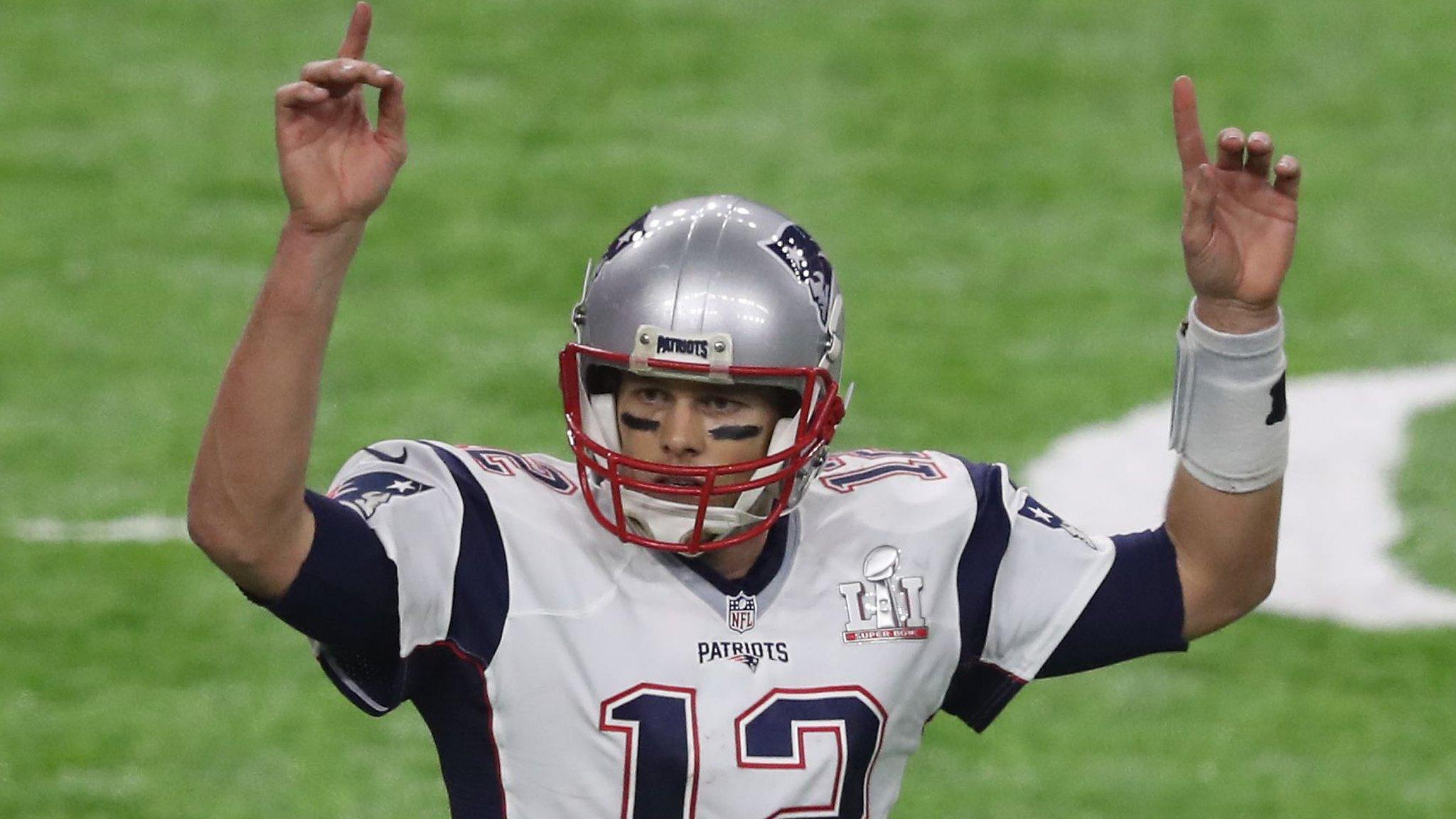 Tom Brady in action for New England Patriots during last month's Super Bowl