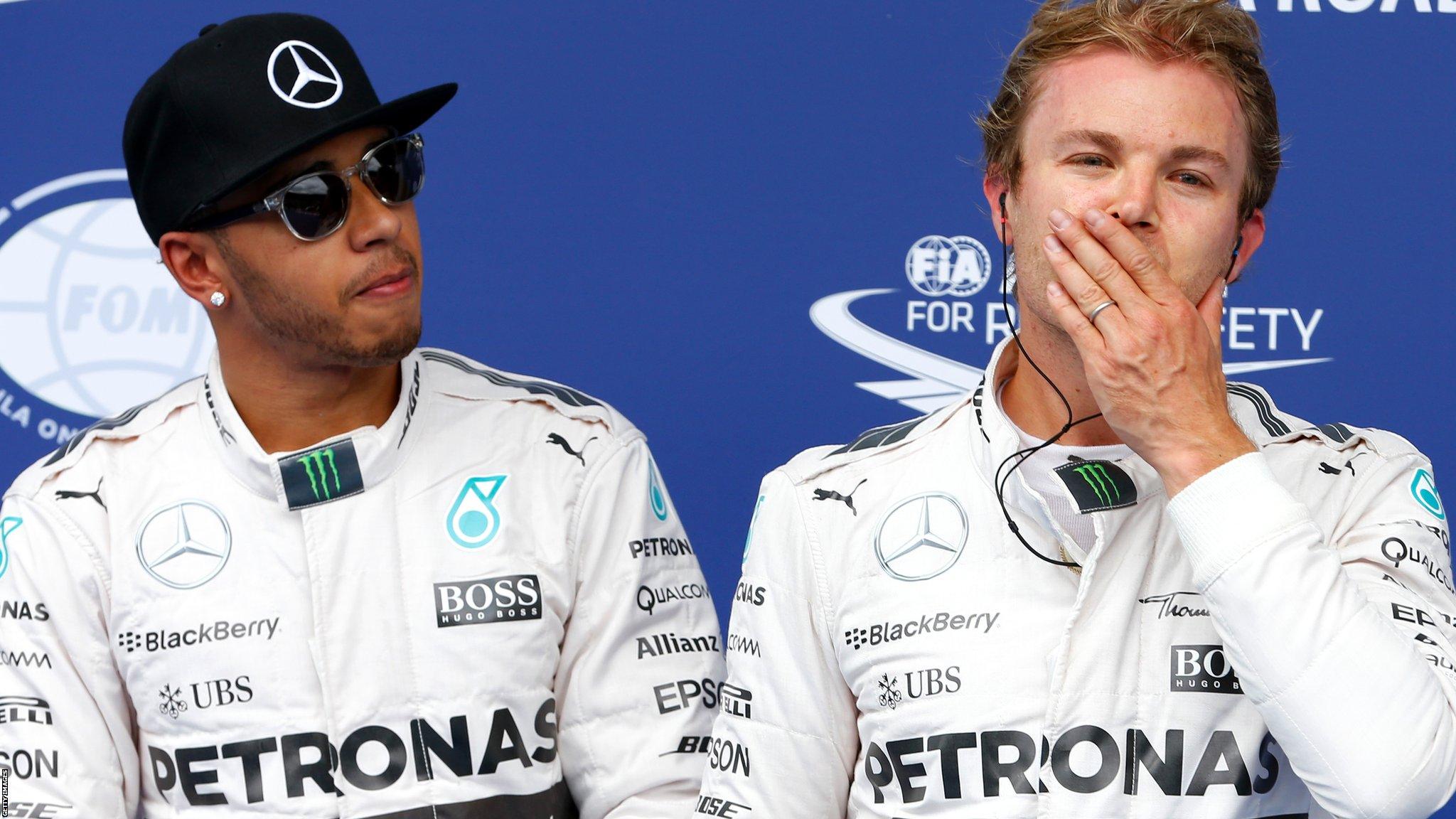 Lewis Hamilton and Nico Rosberg