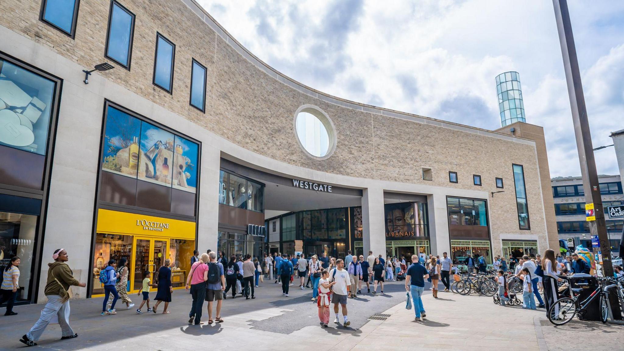 Entrance to Westgate shopping centre in Oxford.