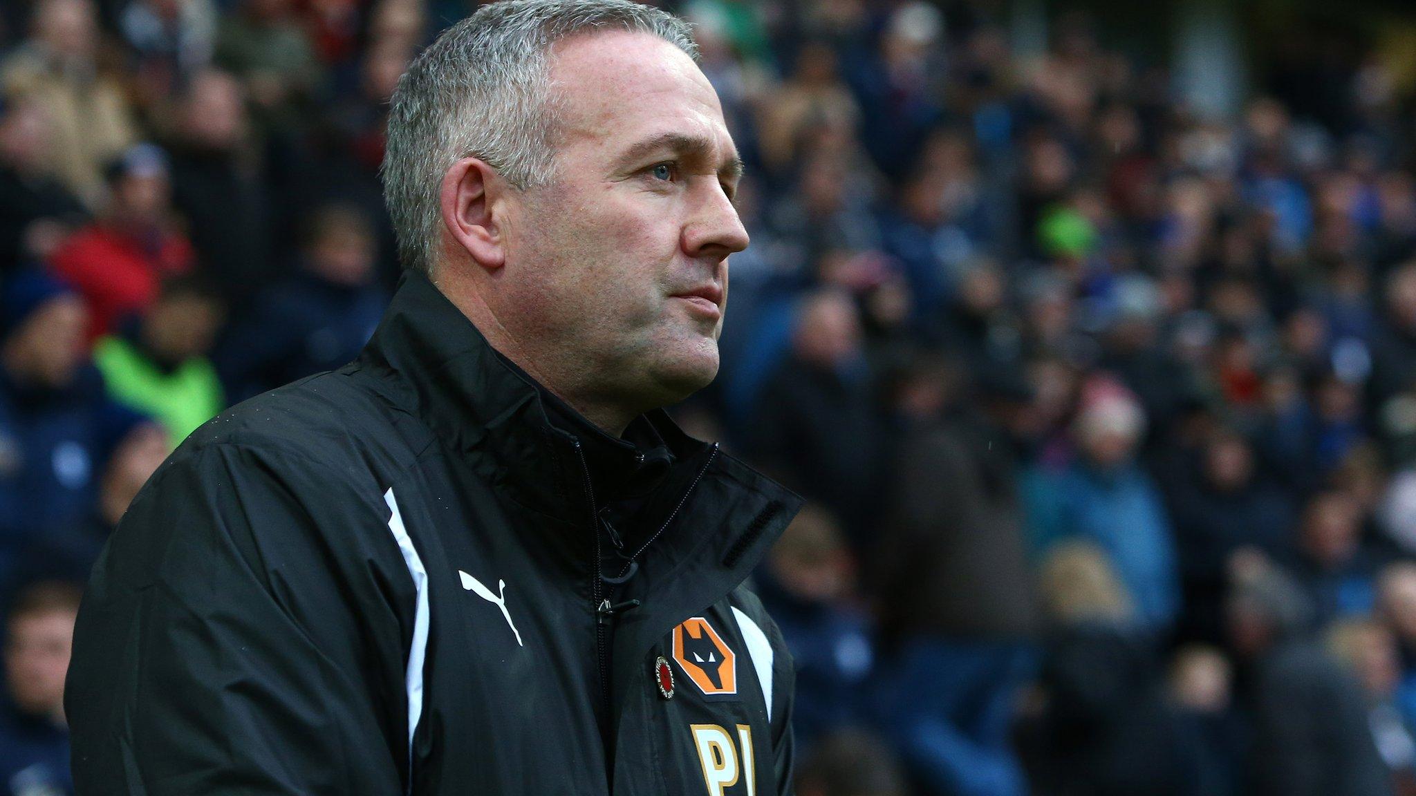 Wolves boss Paul Lambert