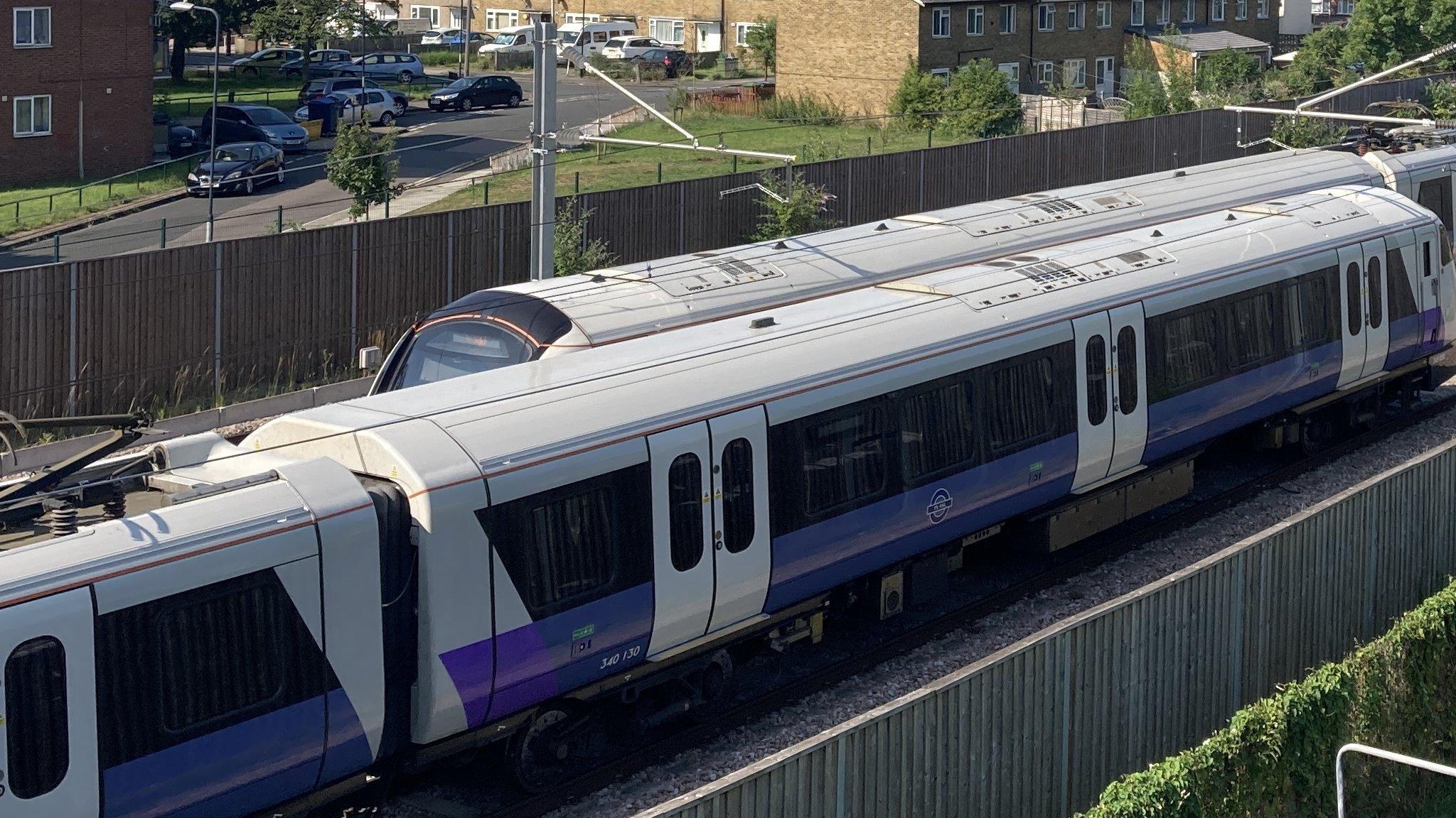 Crossrail trains in Abbey Wood