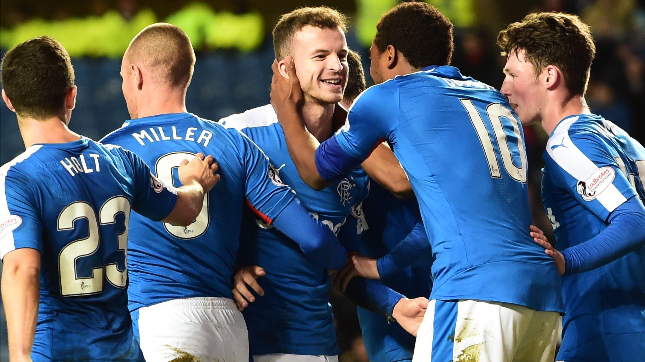 Rangers moved three points clear of Hibernian at the top of the Championship