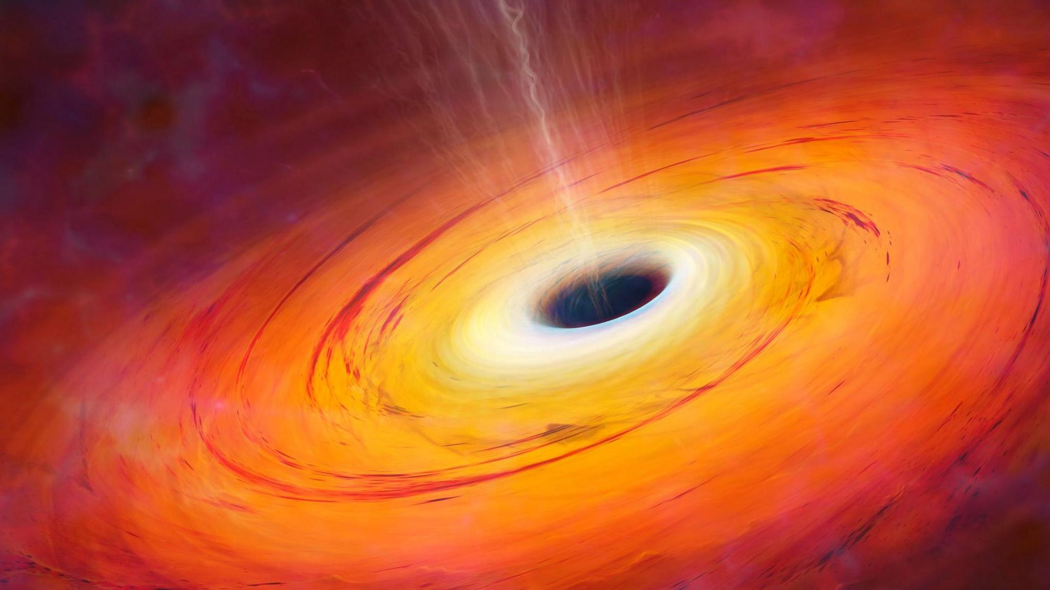 A black hole in space