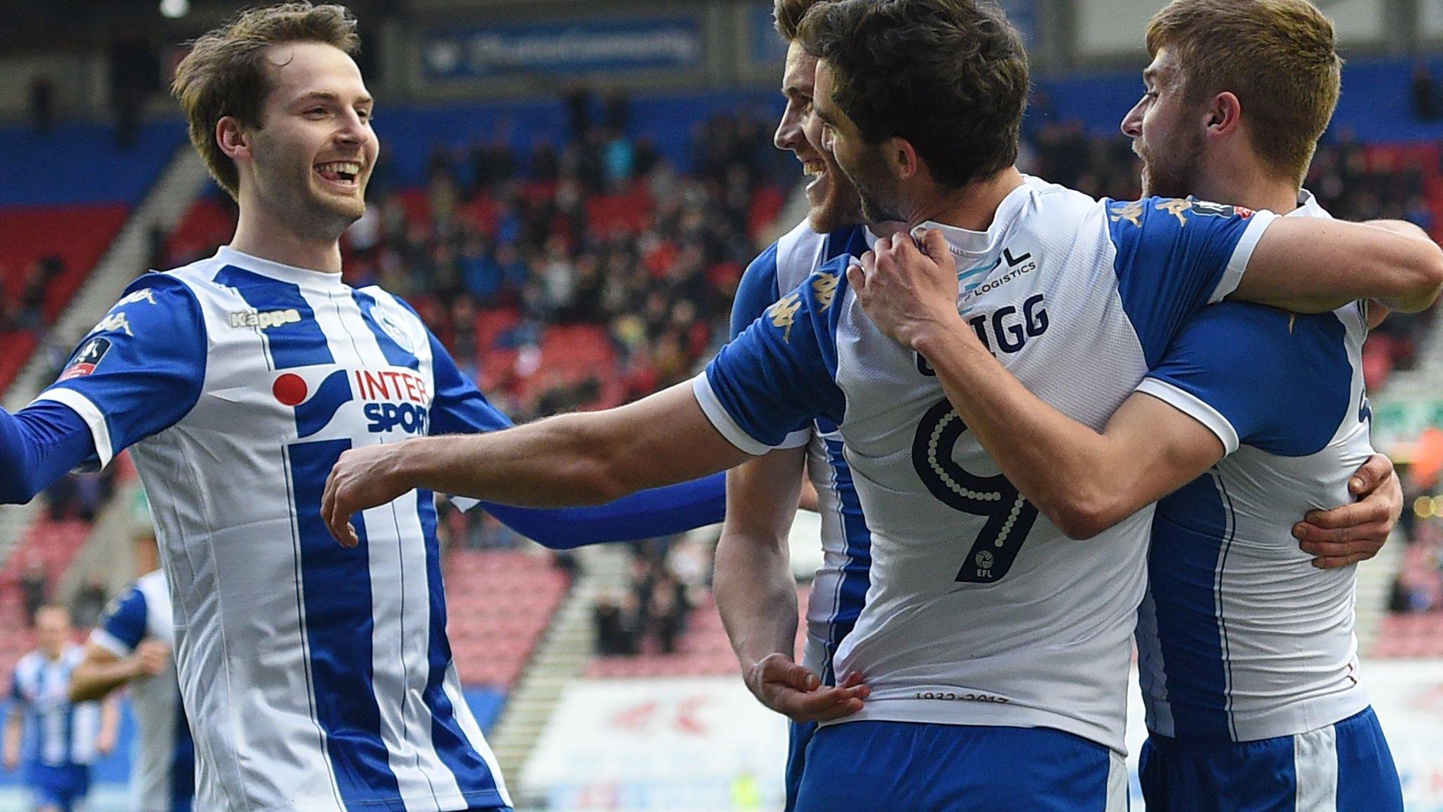 Wigan celebrate