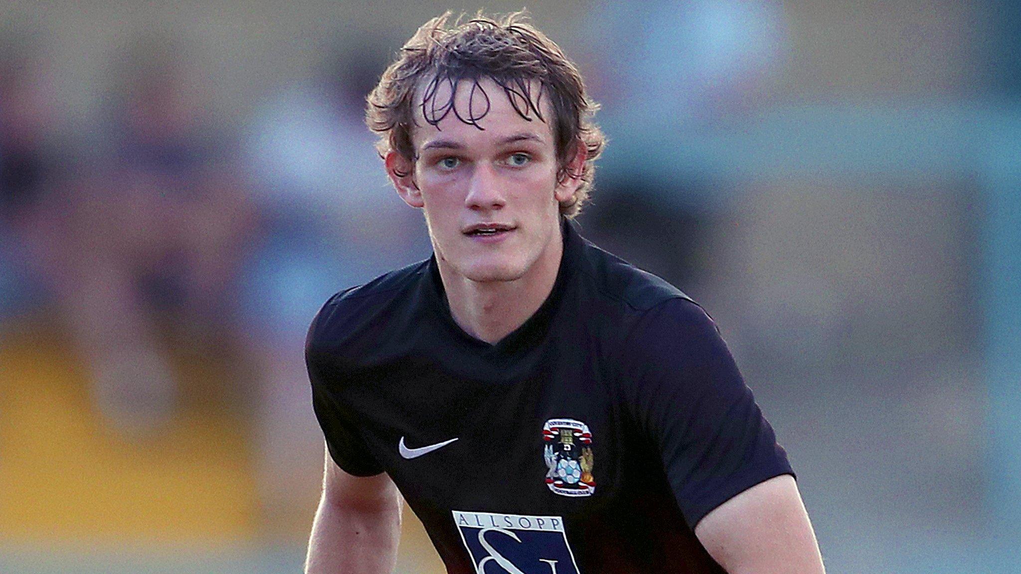 Coventry City midfielder Callum Maycock in action during a pre-season friendly at Rugby Town in July 2016